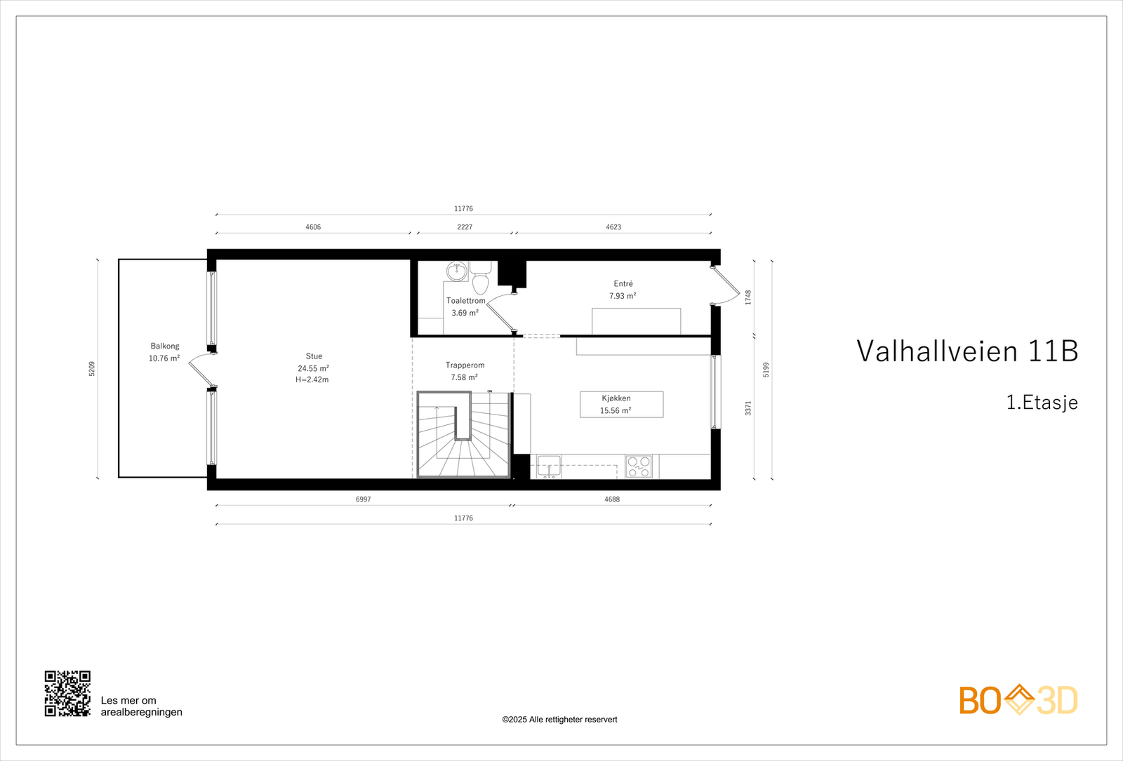 Plantegning 1. etasje. Galleribilde