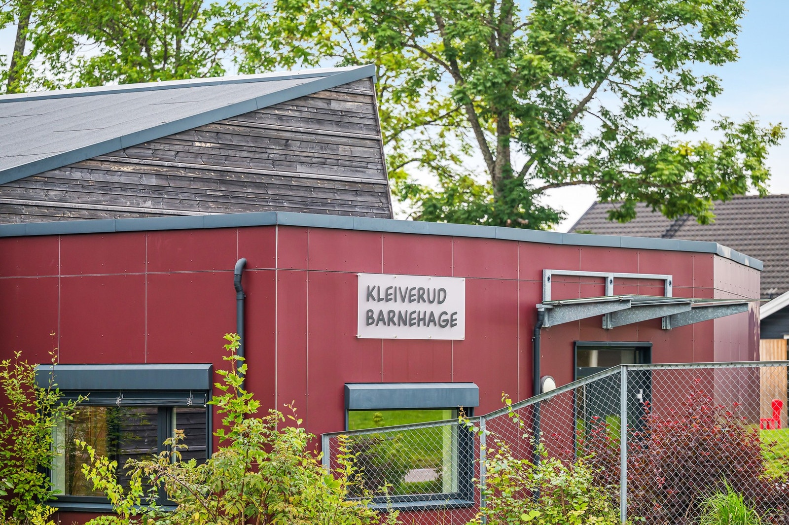 Kleiverud barnehage er også "et steinkast" unna. Galleribilde