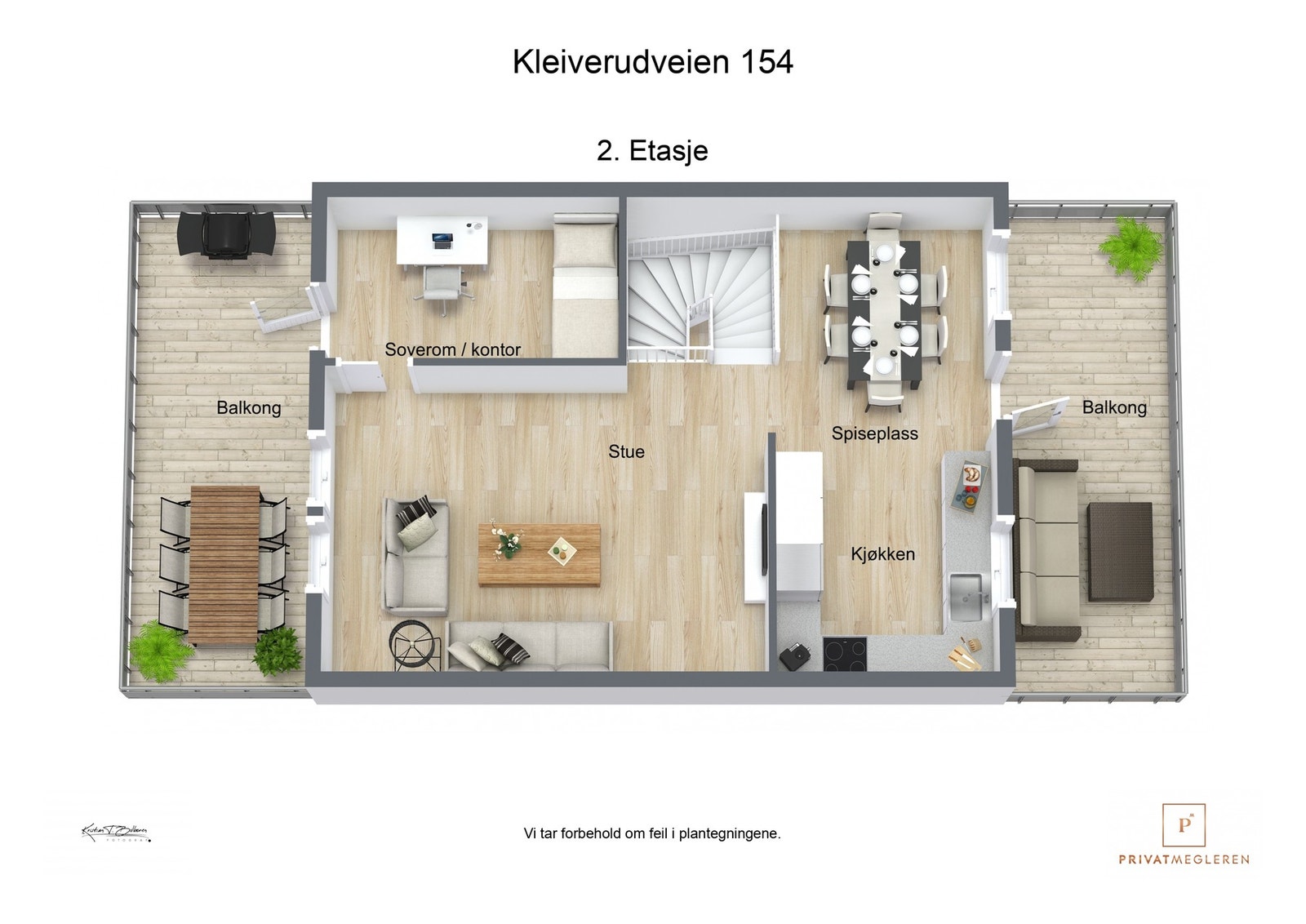 Plantegning 2. etasje Galleribilde