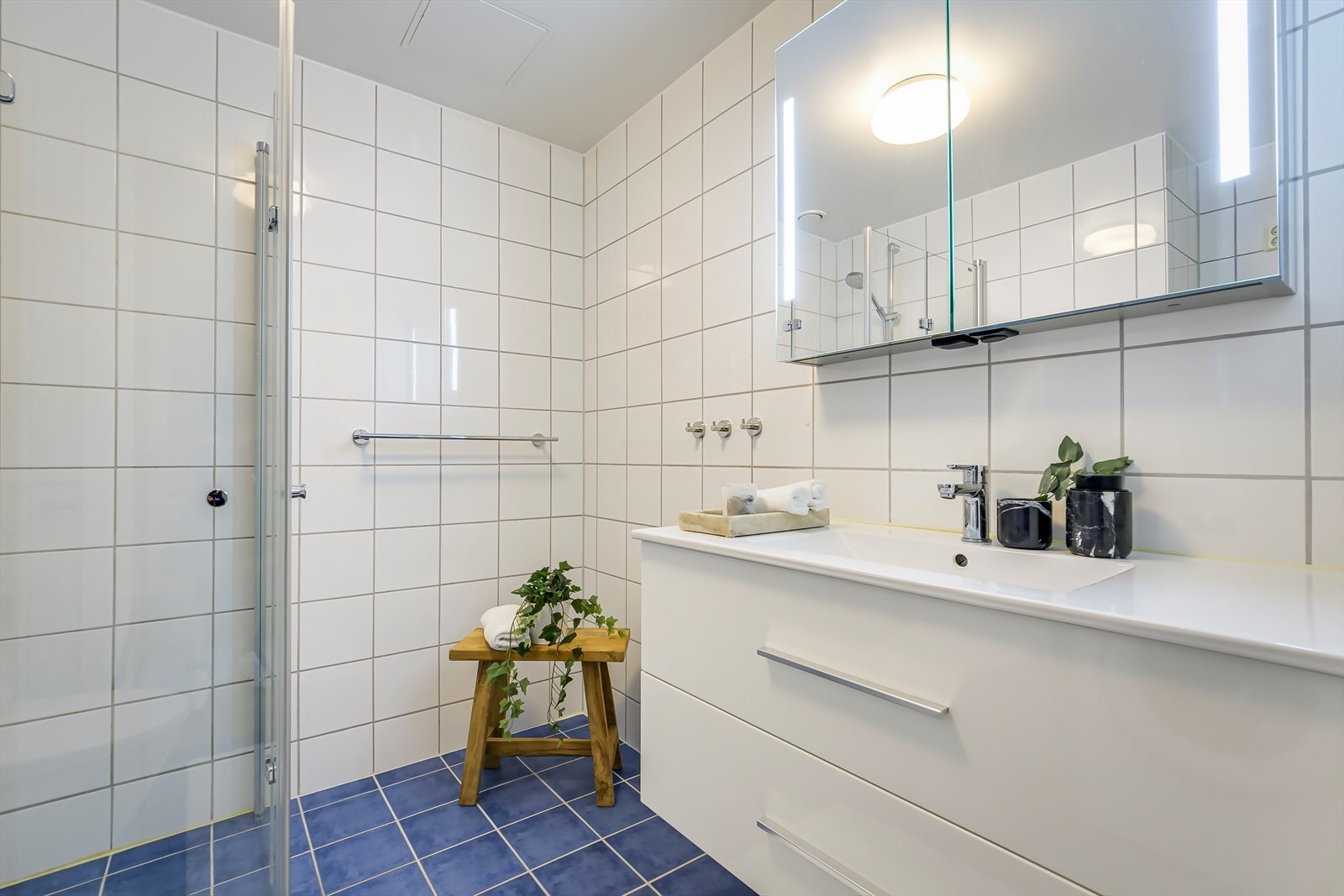 Det er opplegg for vaskemaskin. Galleribilde