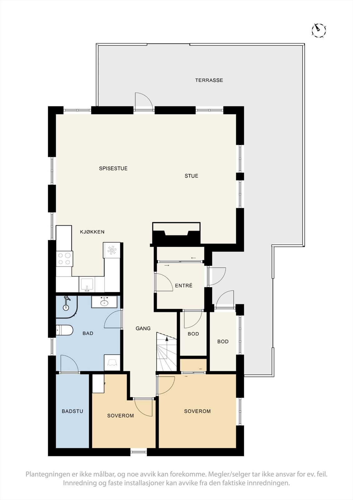 Plantegning - 1. etasje. Galleribilde