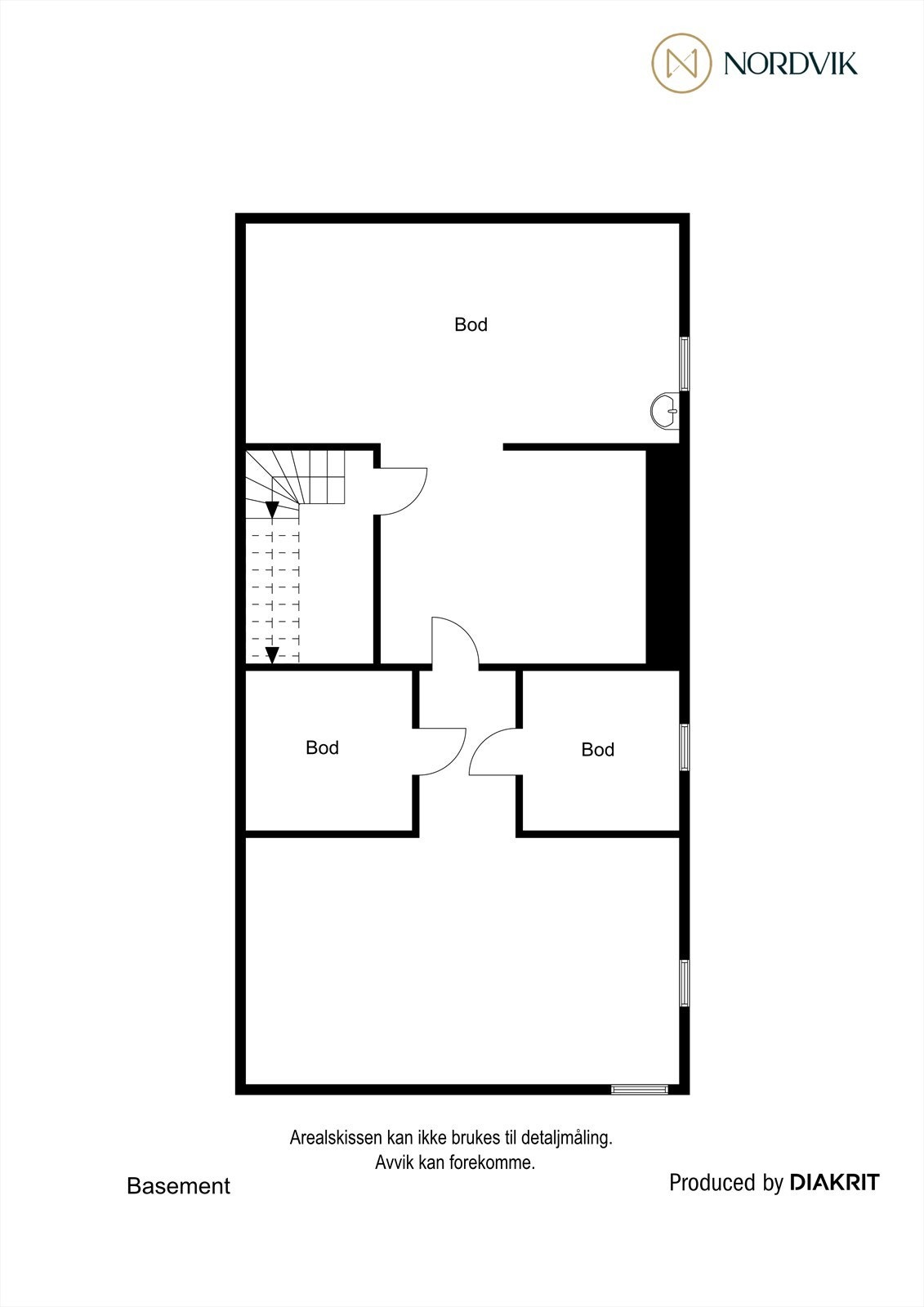 Plantegning underetasje Galleribilde