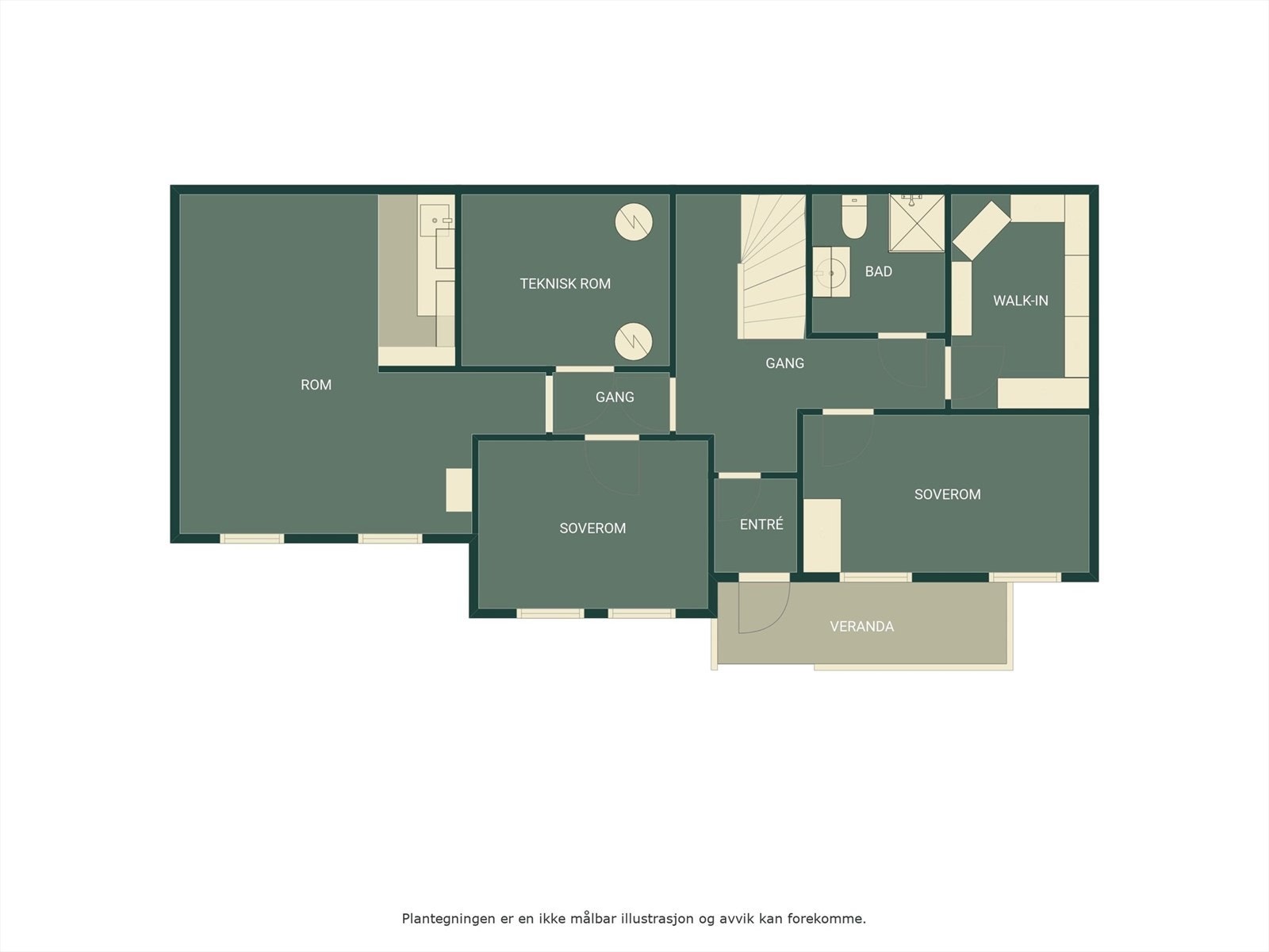 Plantegning underetasje. Galleribilde