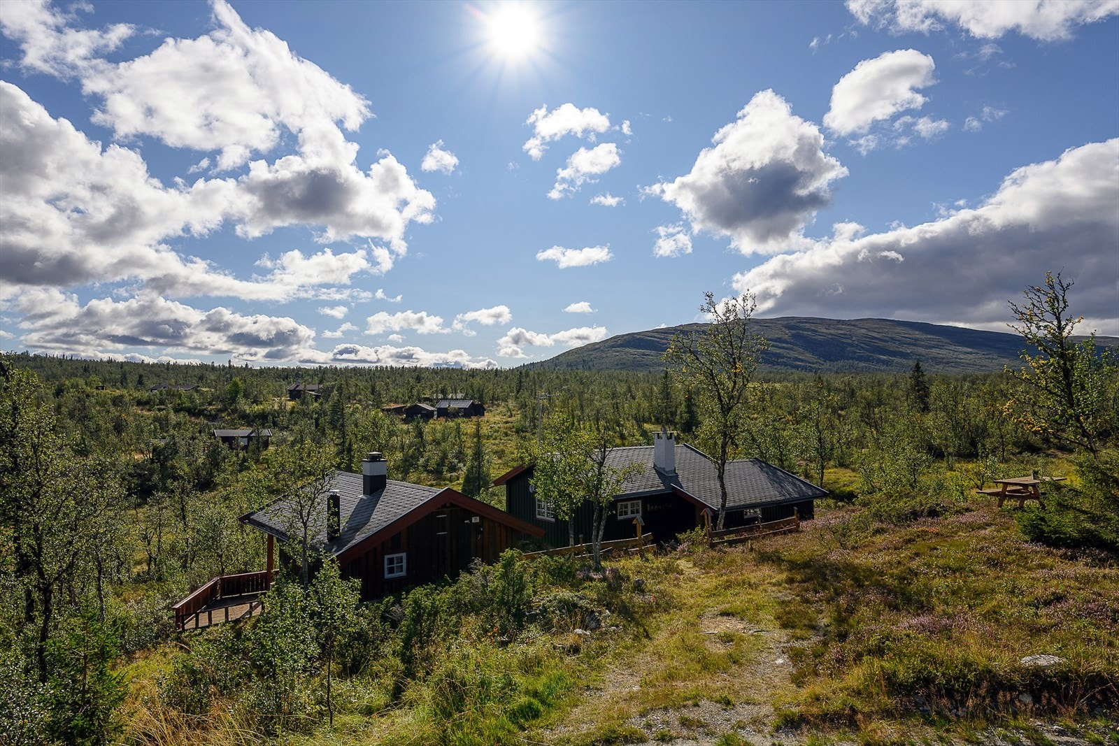 Eiendommen er pent opparbeidet som naturtomt. Galleribilde