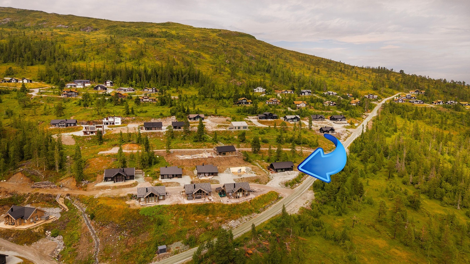 God adkomst og parkering rett utenfor hyttedøra Galleribilde