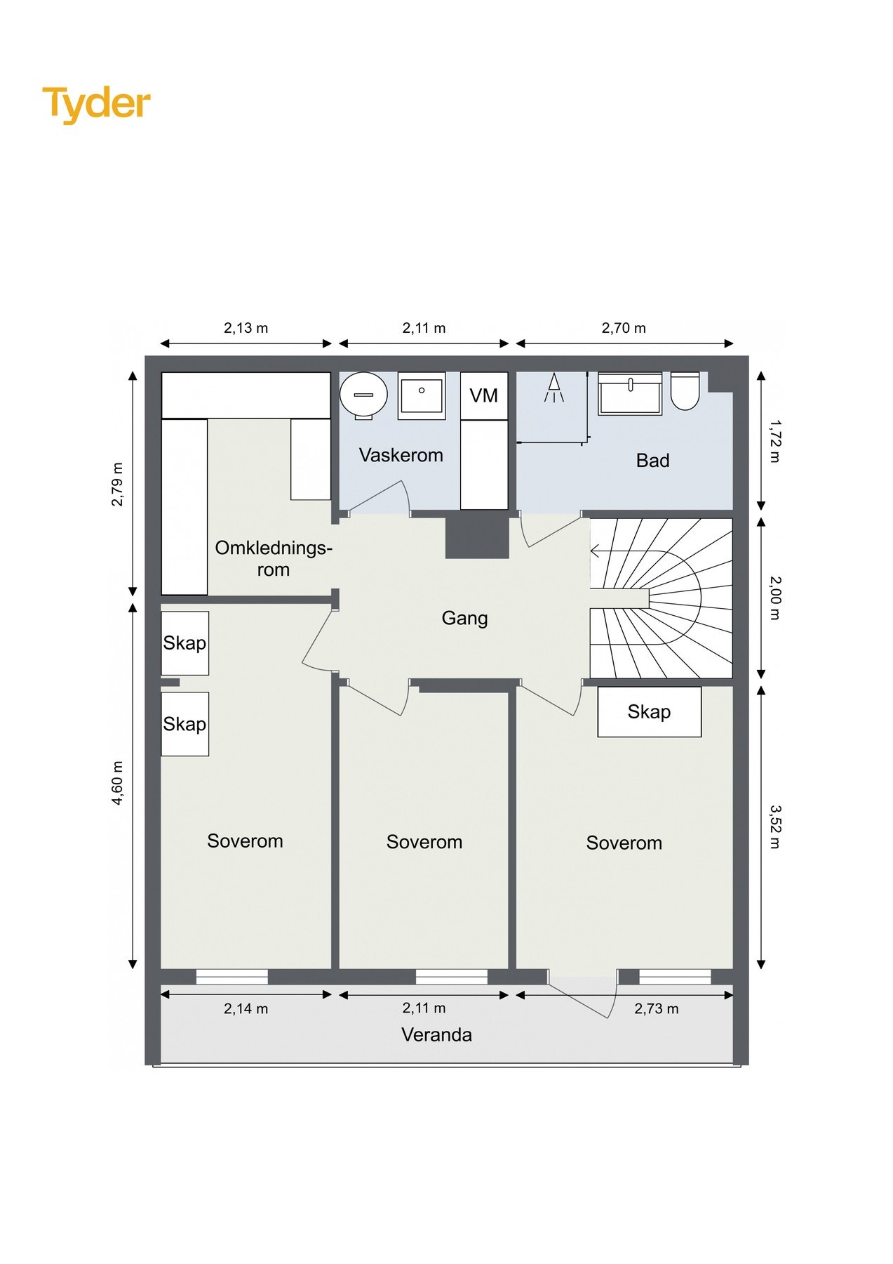 Plantegning underetasje Galleribilde
