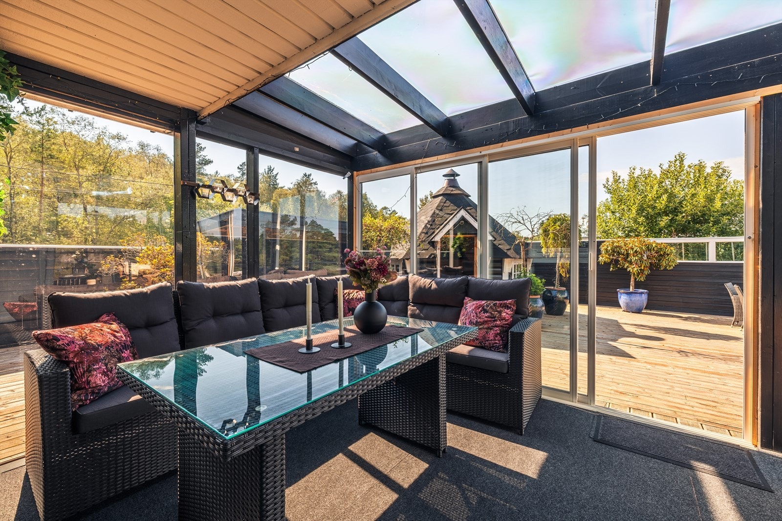 Hagestuen (17,2 kvm) ble oppført i 2019. Galleribilde