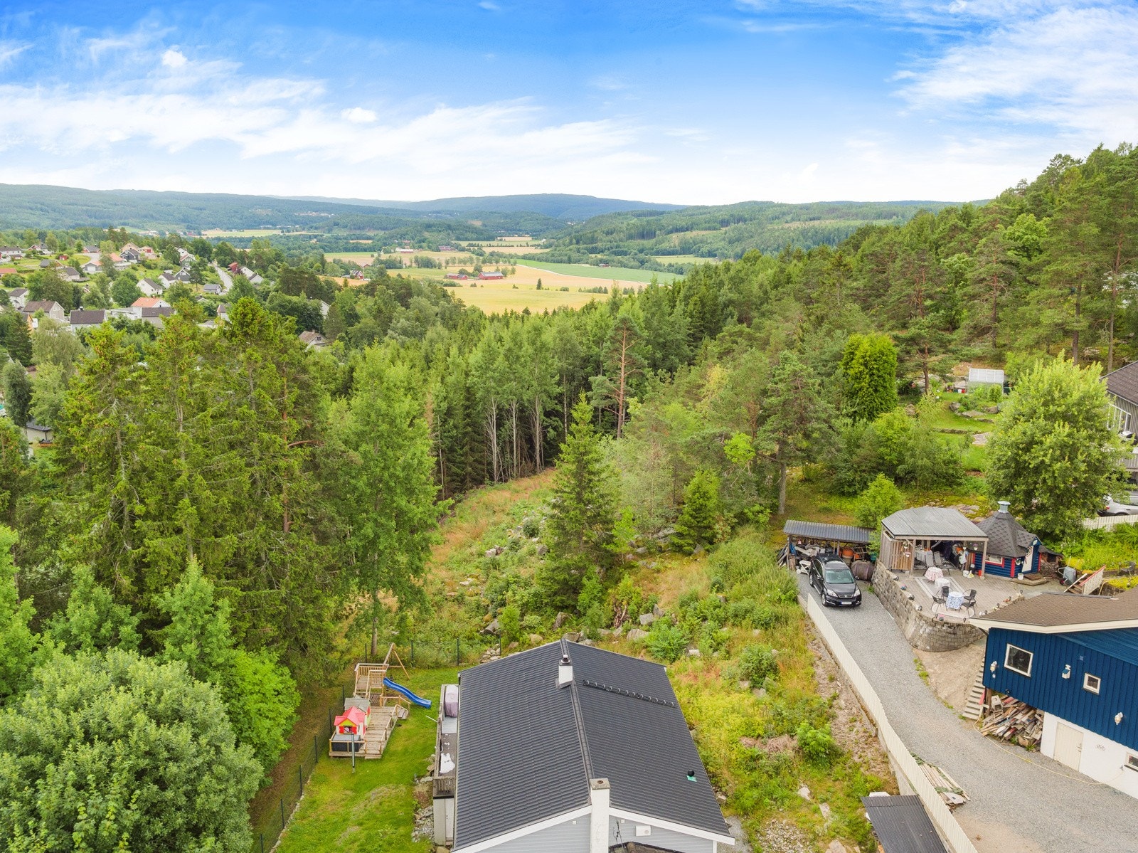 Høydefoto over området Galleribilde