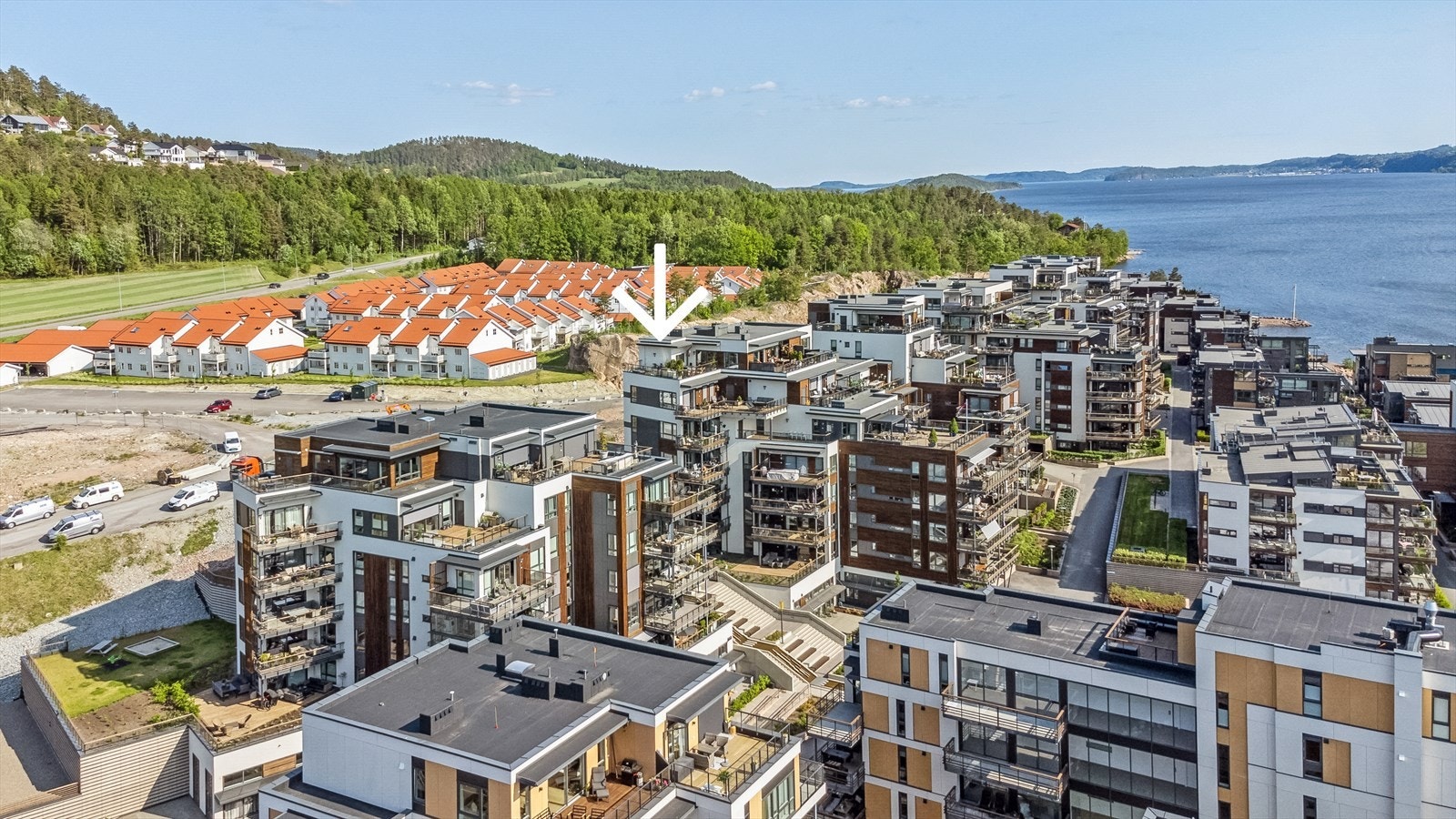 Leiligheten har en fin plassering i feltet. Galleribilde