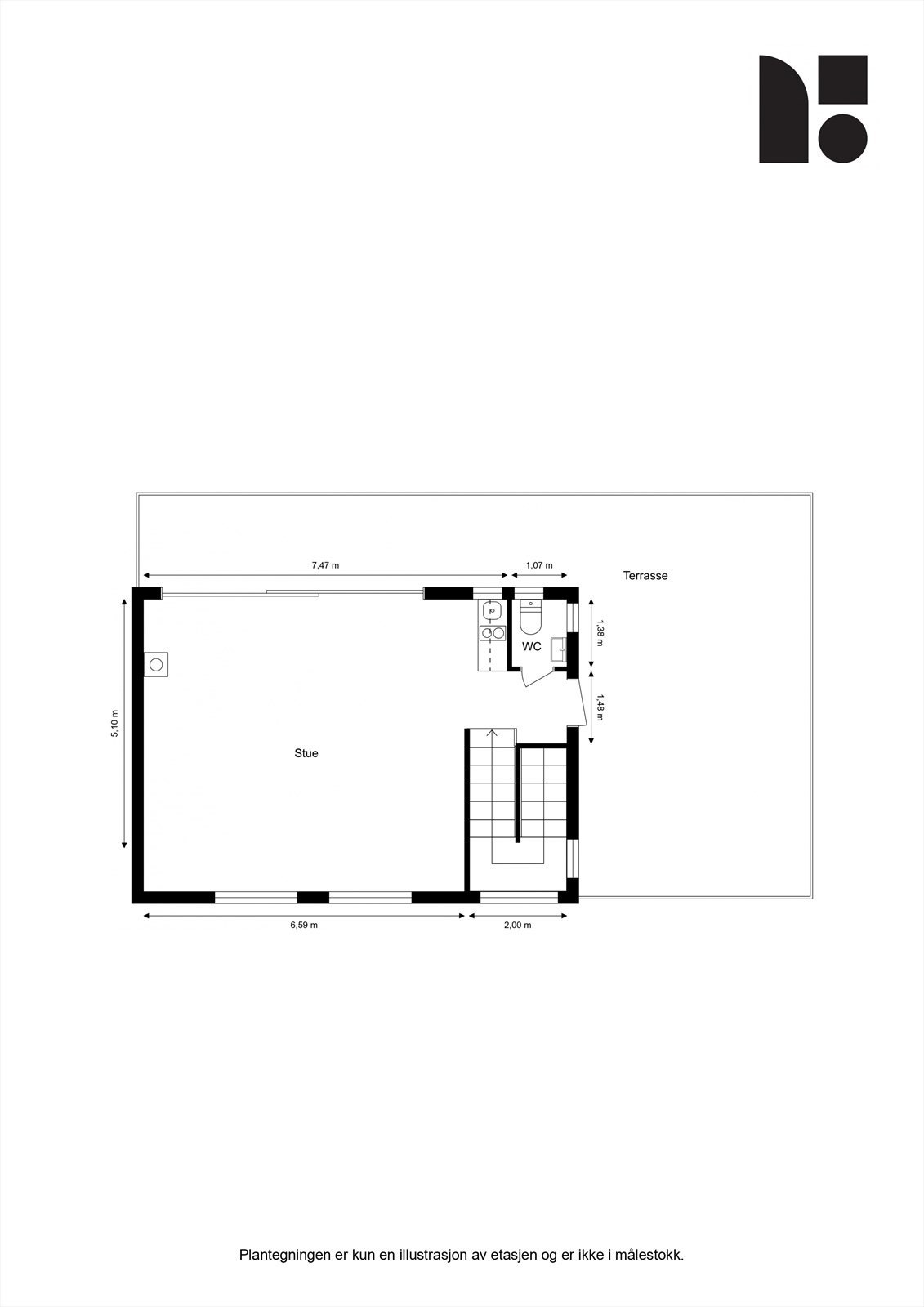 Plantegning 3.etasje Galleribilde