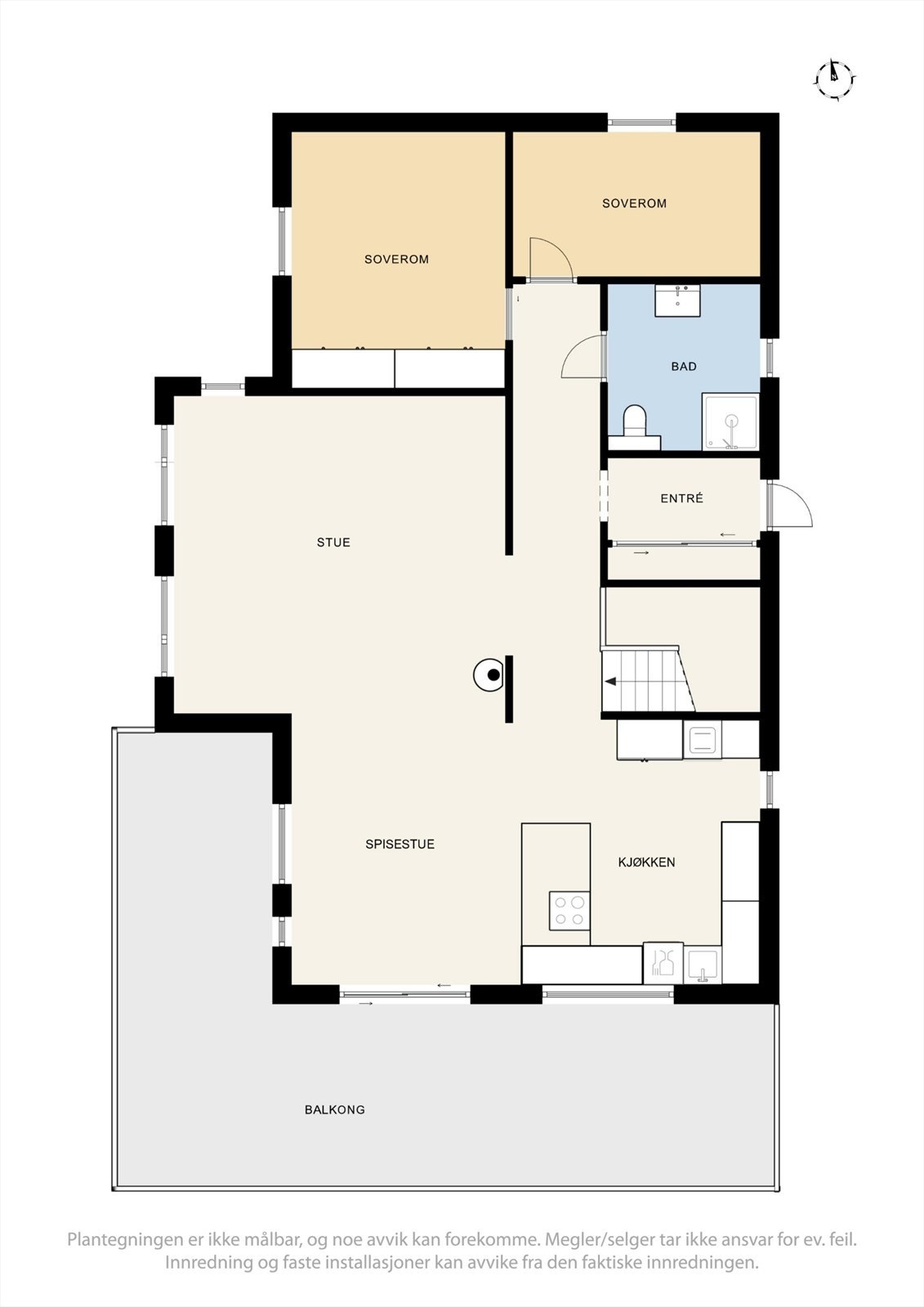 Plantegning første etasje Galleribilde