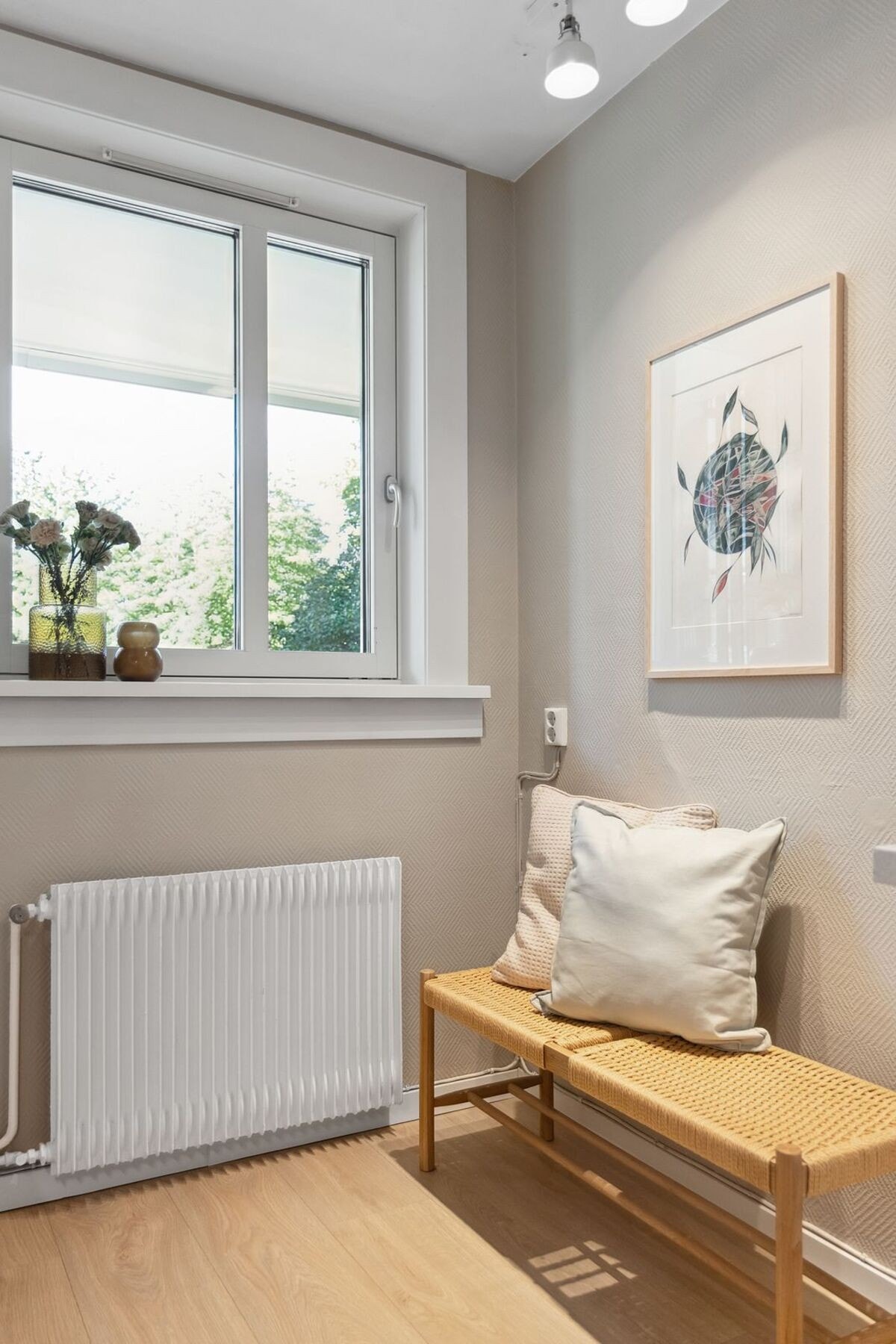 Her har du også en koselig sittekrok mens du venter på at pastavannet skal koke. Galleribilde
