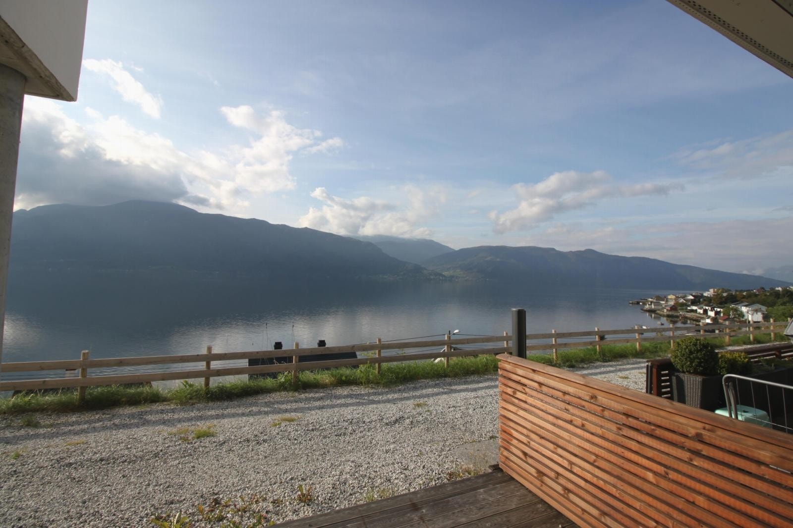 Flott utsikt fra terassen Galleribilde