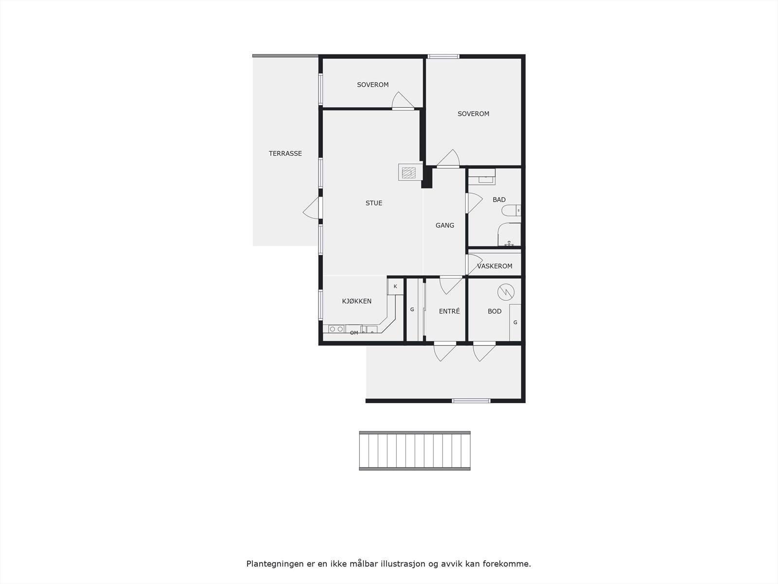 Plantegning underetasje. Galleribilde