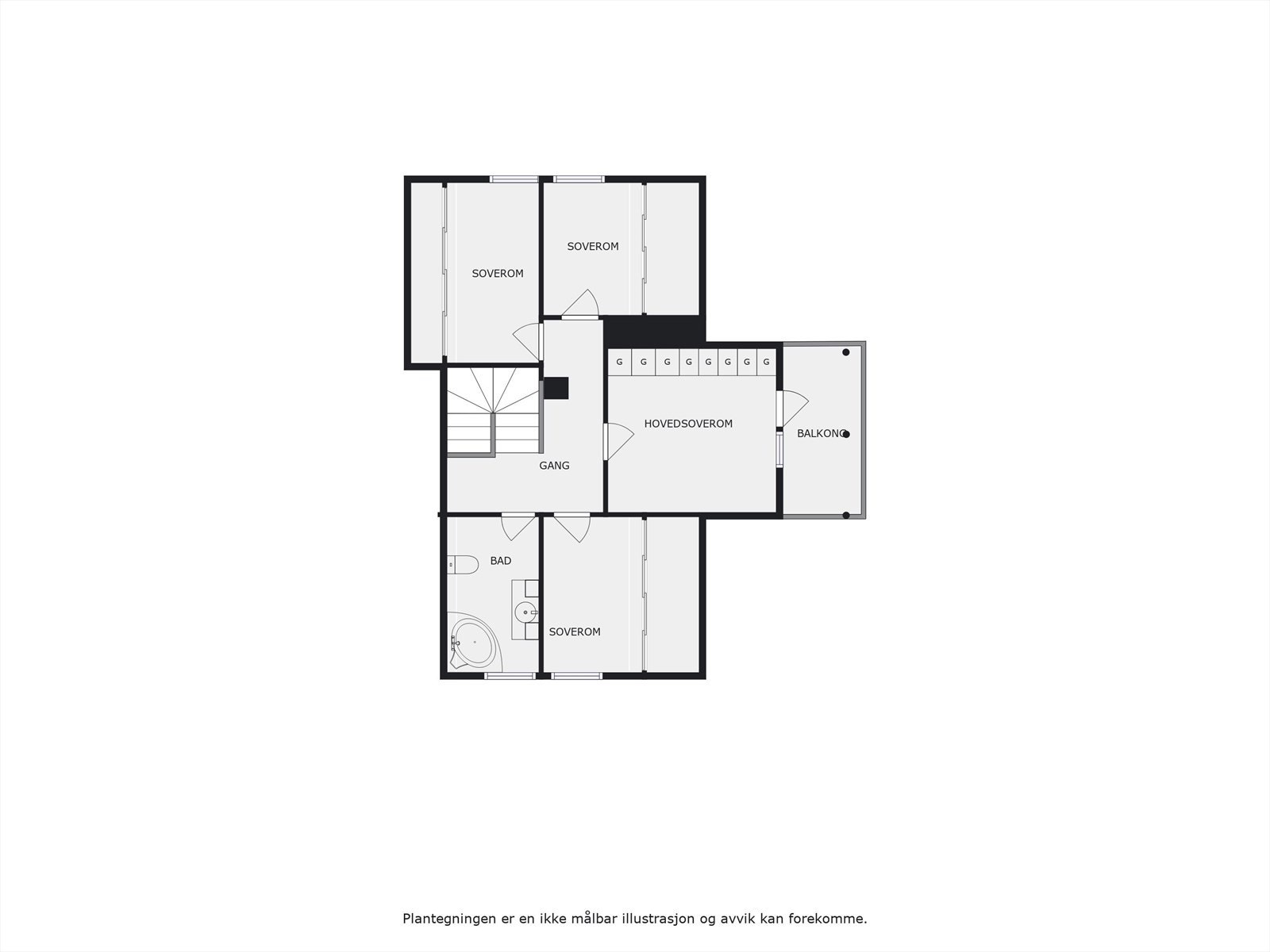 Plantegning 2. etasje. Galleribilde