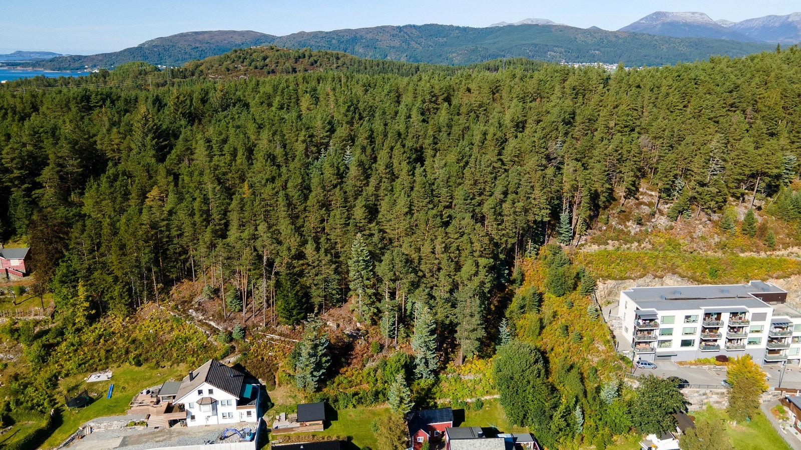 Tomta er på 3572,3 m² Galleribilde