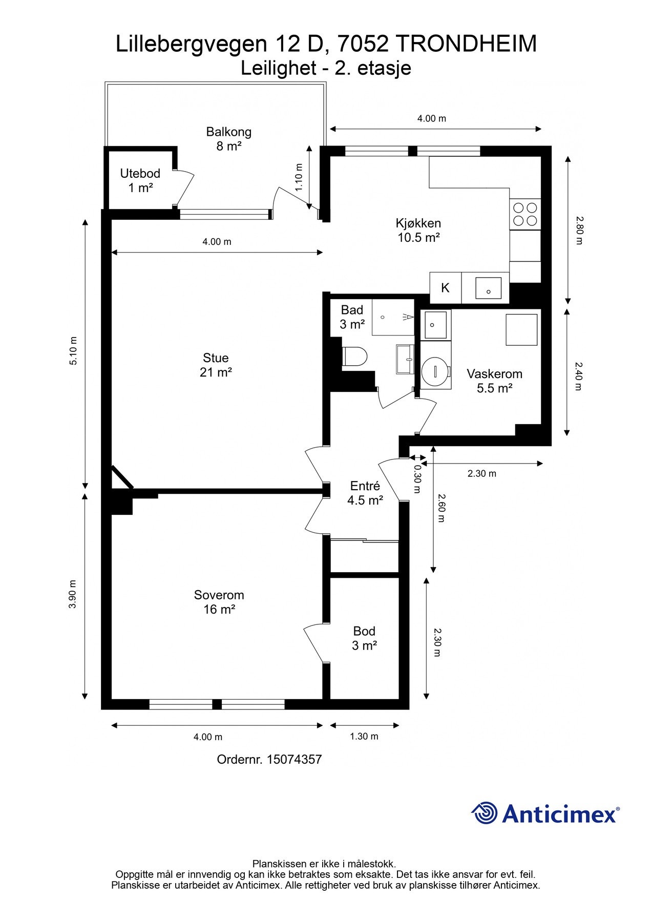 Planskisse. Galleribilde