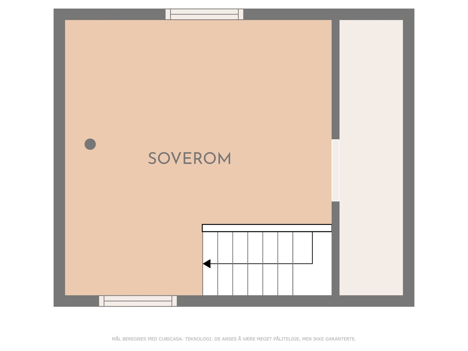 Plantegning, loft stabbur. Galleribilde