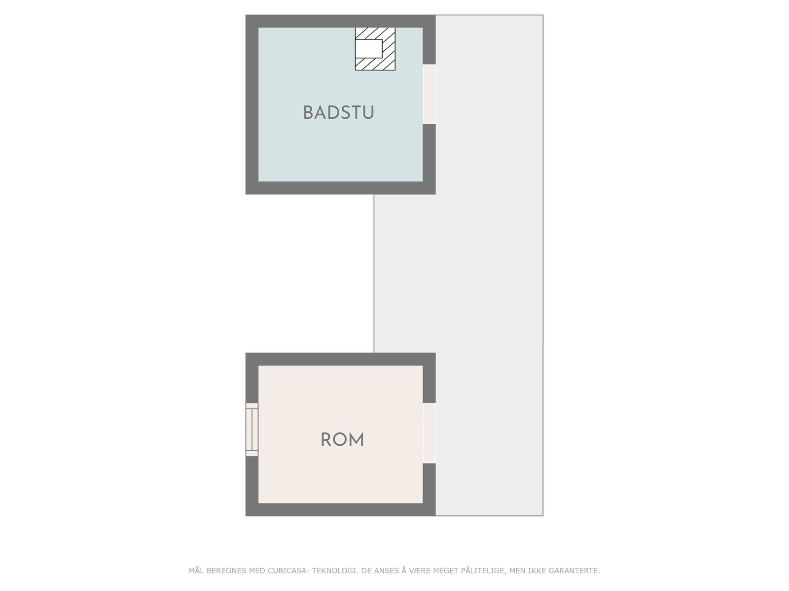 Plantegning, små stabbur. Galleribilde