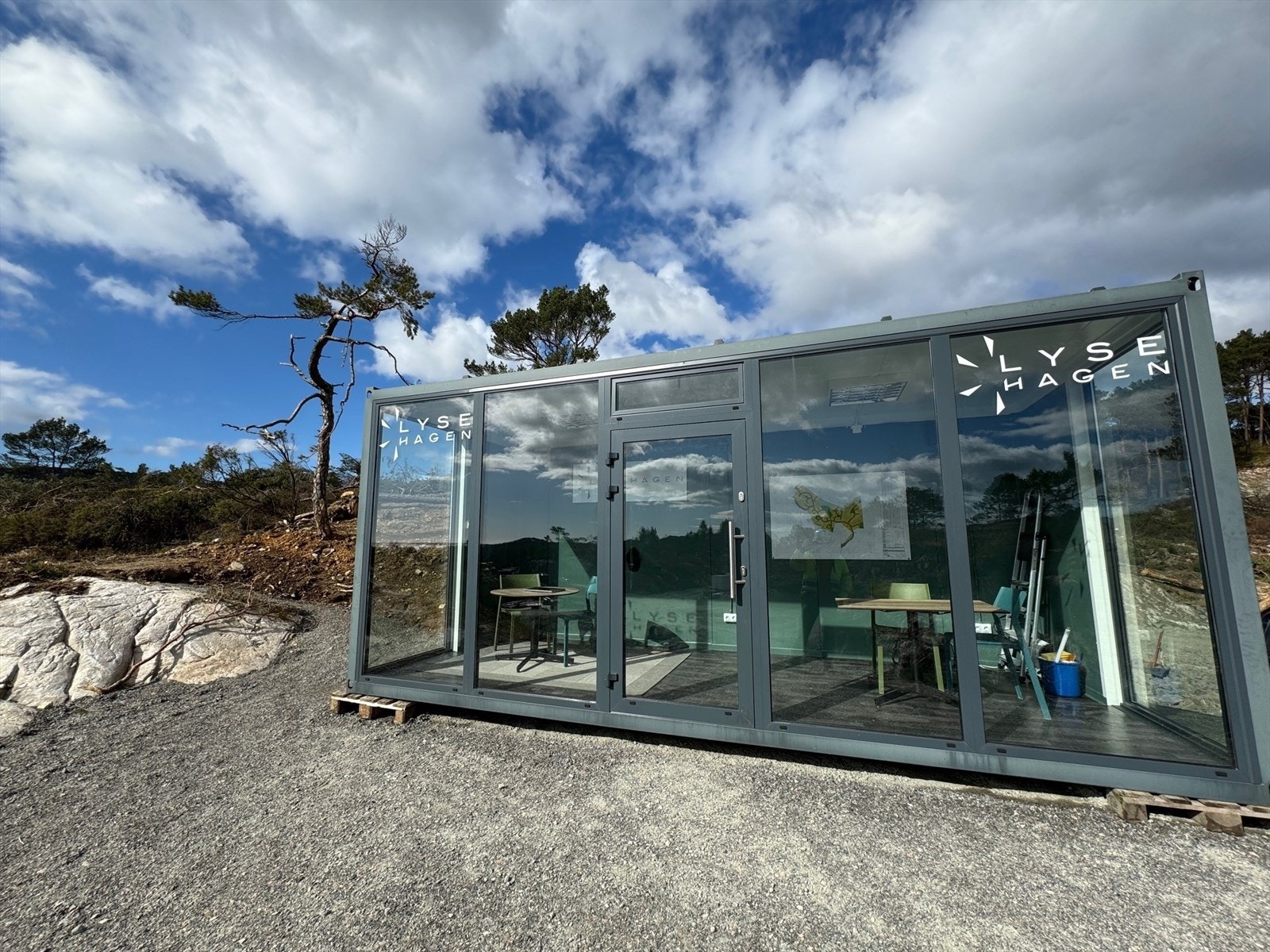 Visningssenter på tomteområdet Galleribilde