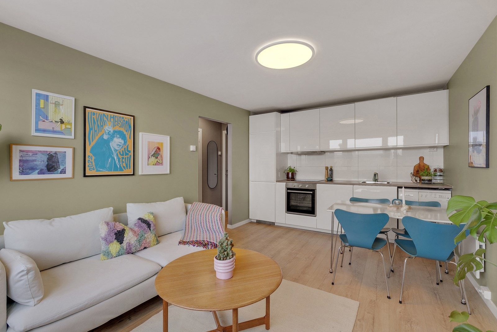 Leiligheten byr på gode møbleringsmuligheter Galleribilde