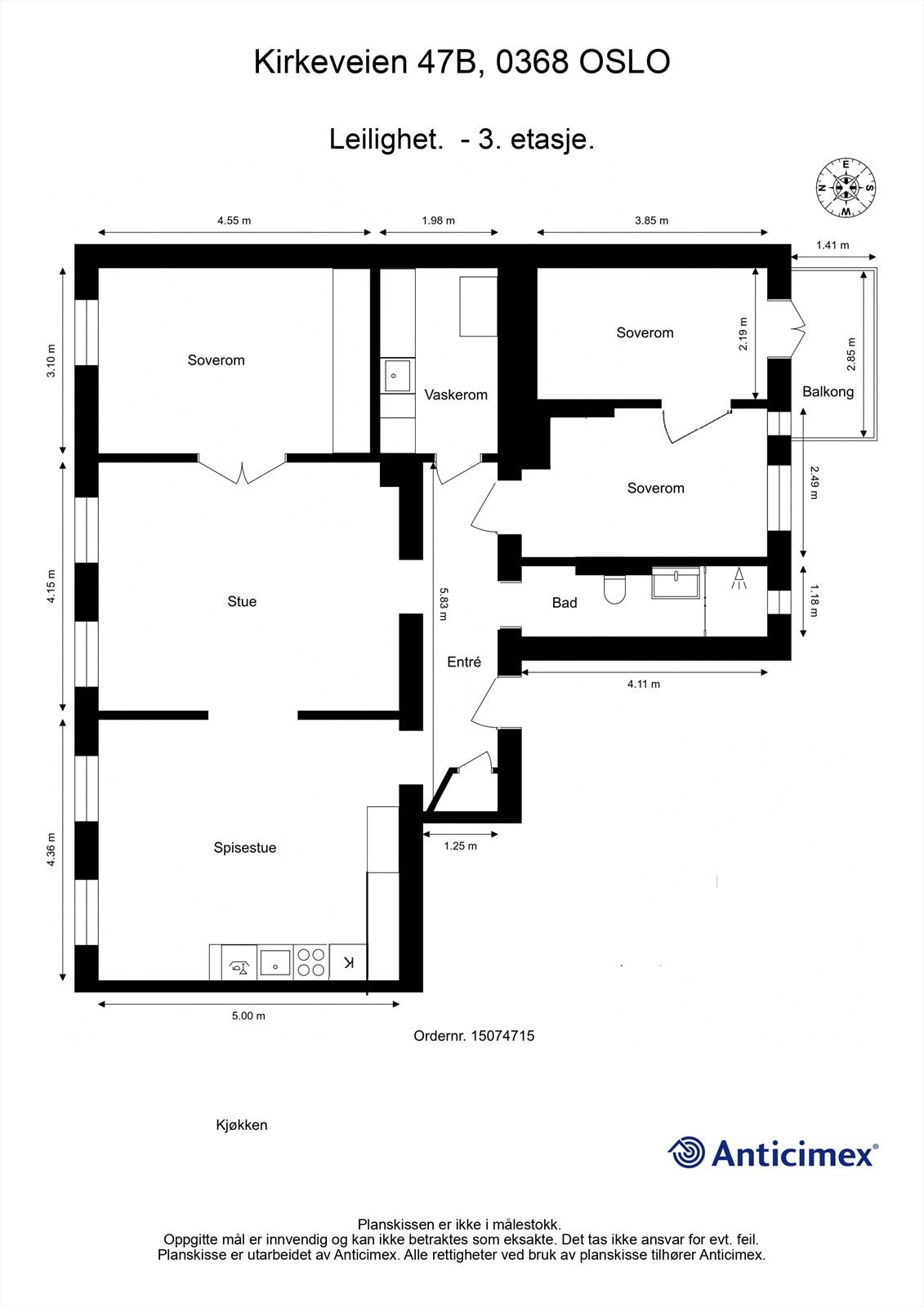 Alternativ planløsning. Kjøper overtar alle risiko og kostnad for gjennomføring. Galleribilde