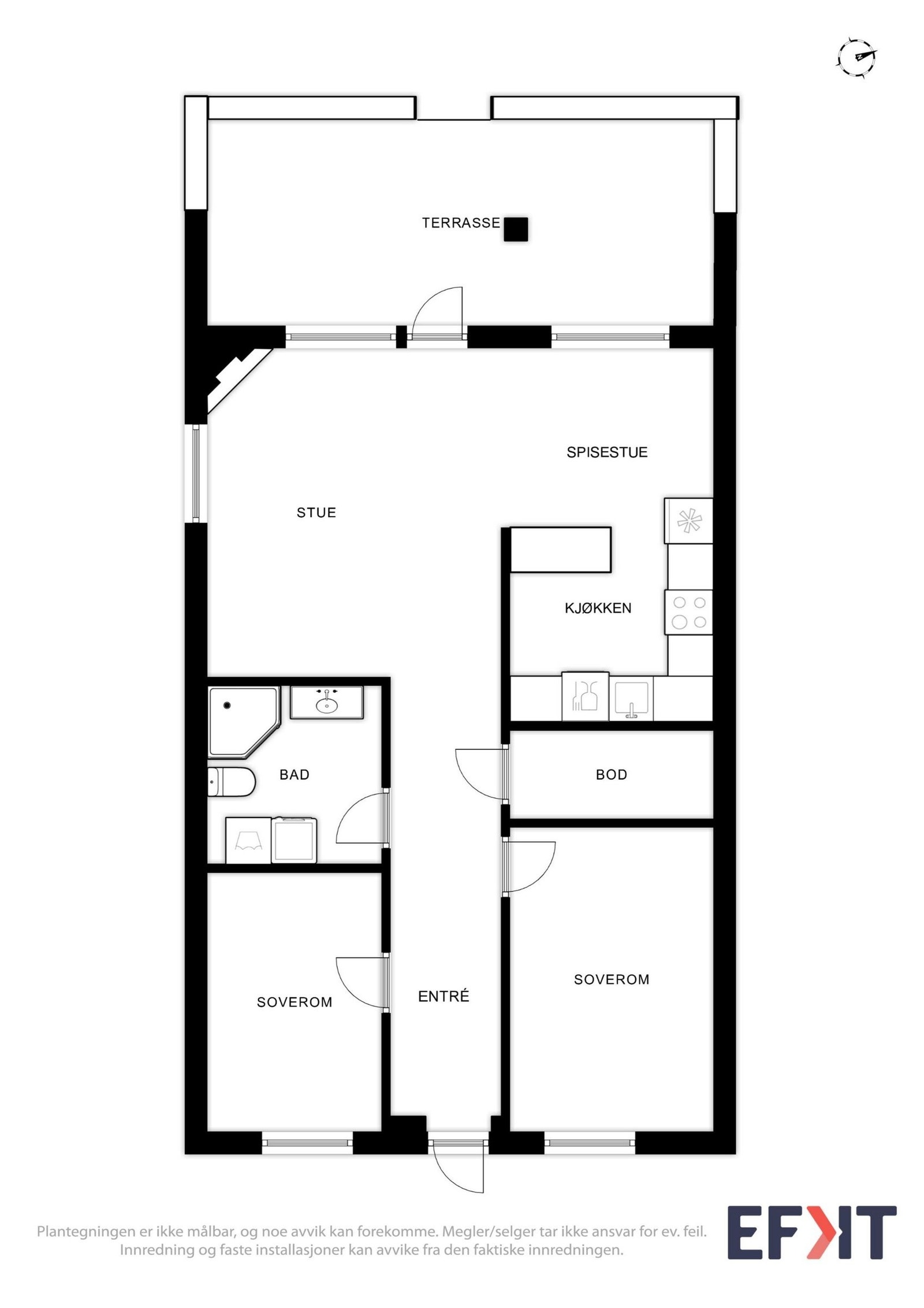 Plantegning Galleribilde