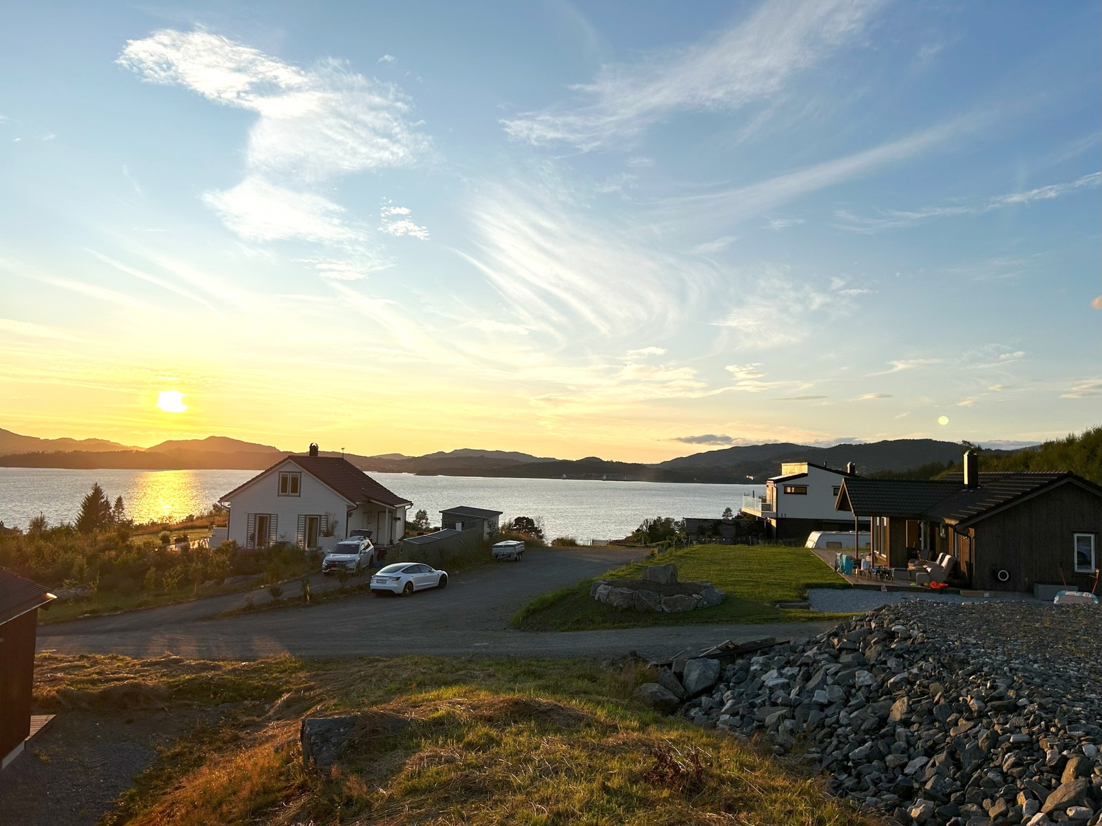 Solnedgang fra tomt 23 Galleribilde