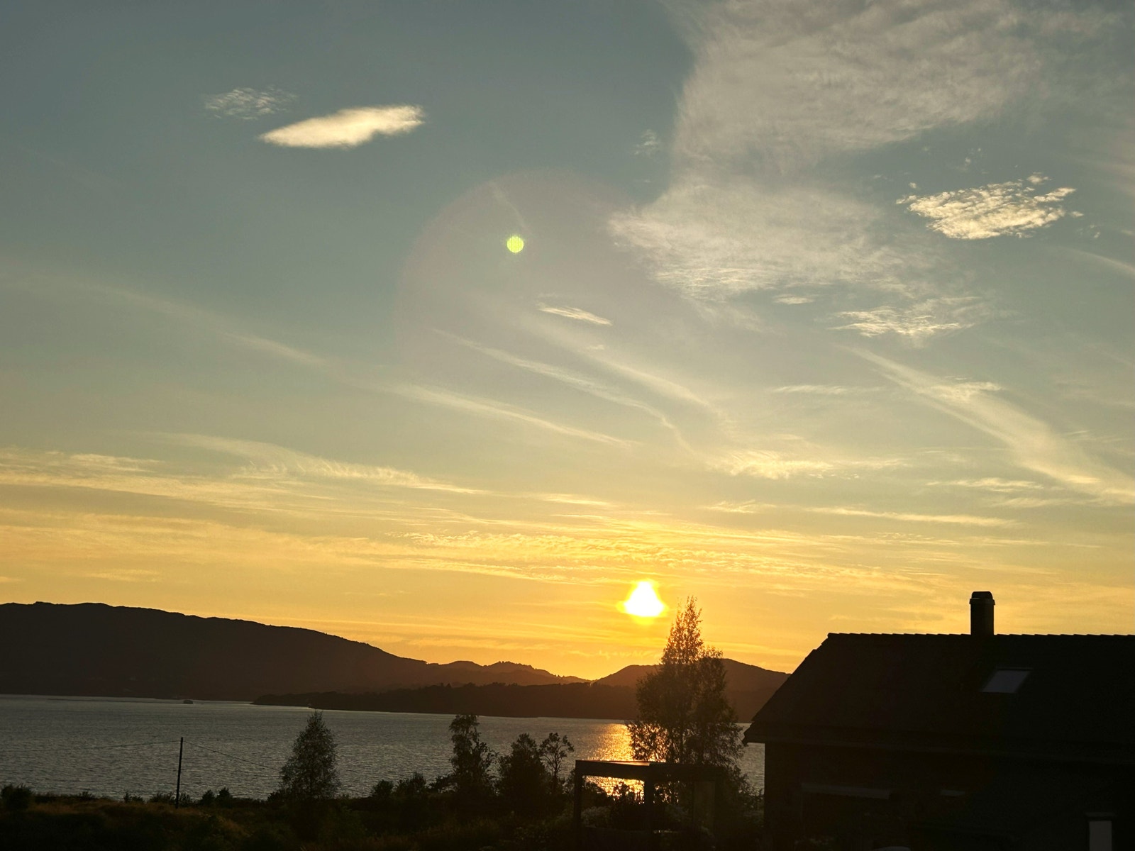 Solnedgang fra tomt 16 Galleribilde