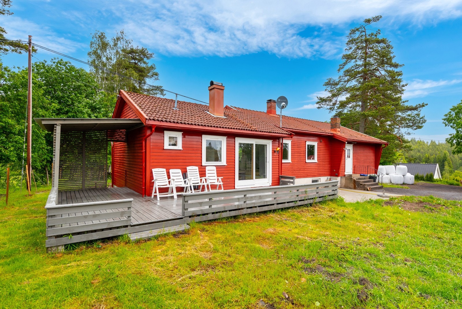 Solrikt med flere uteplasser. Galleribilde