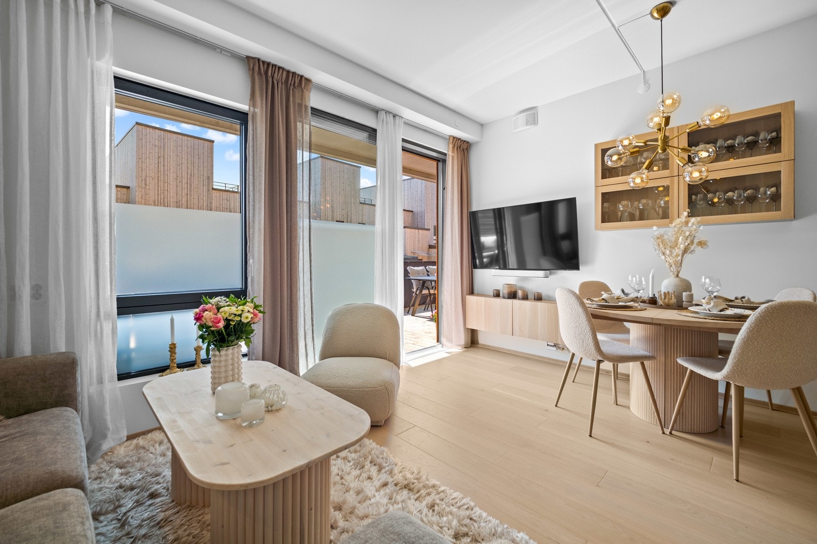 Leiligheten er oppført i 2023 og har gjennomgående høy standard Galleribilde