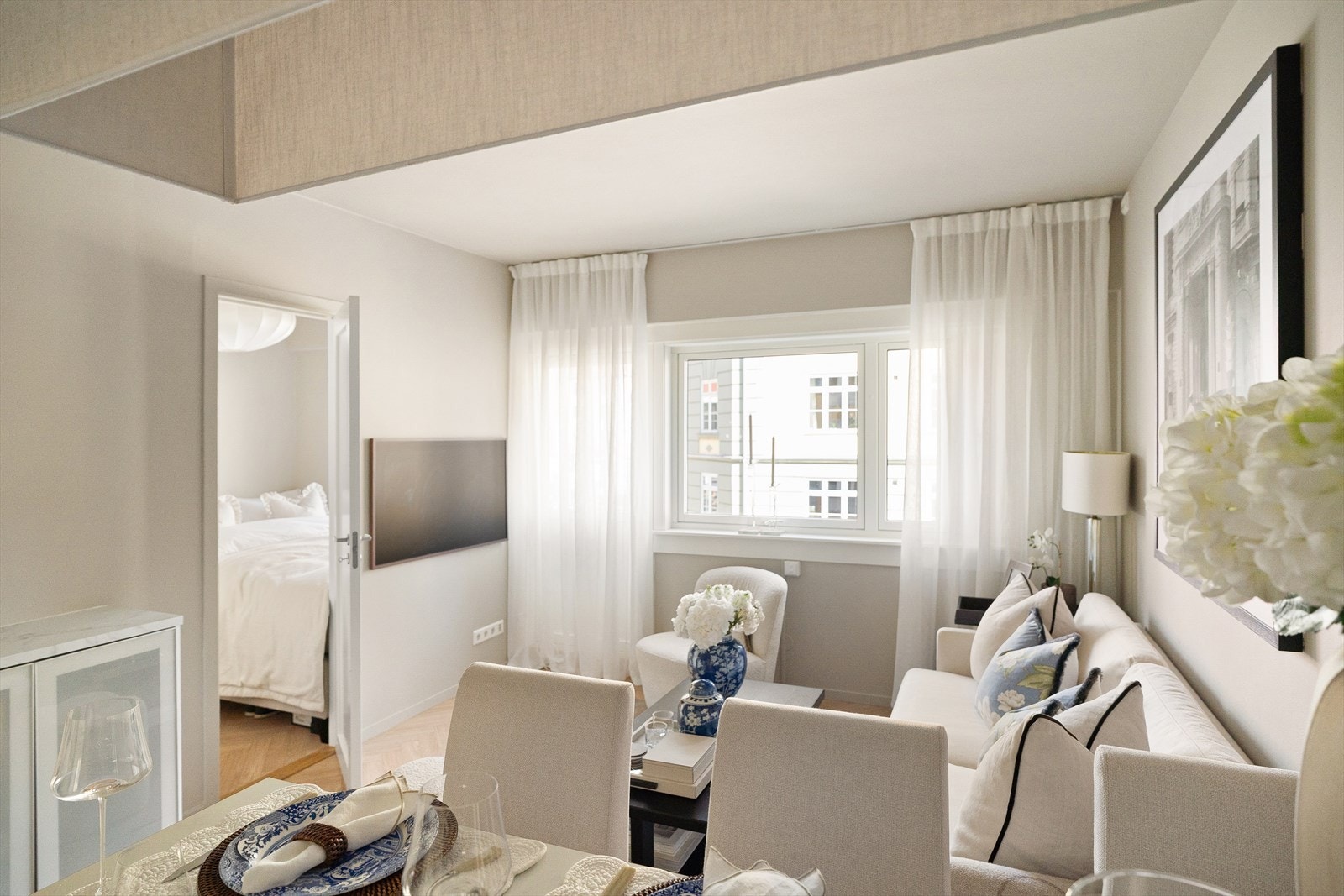 Stuen planløsning gjør det enkelt å innrede etter egne behov og preferanser. Galleribilde