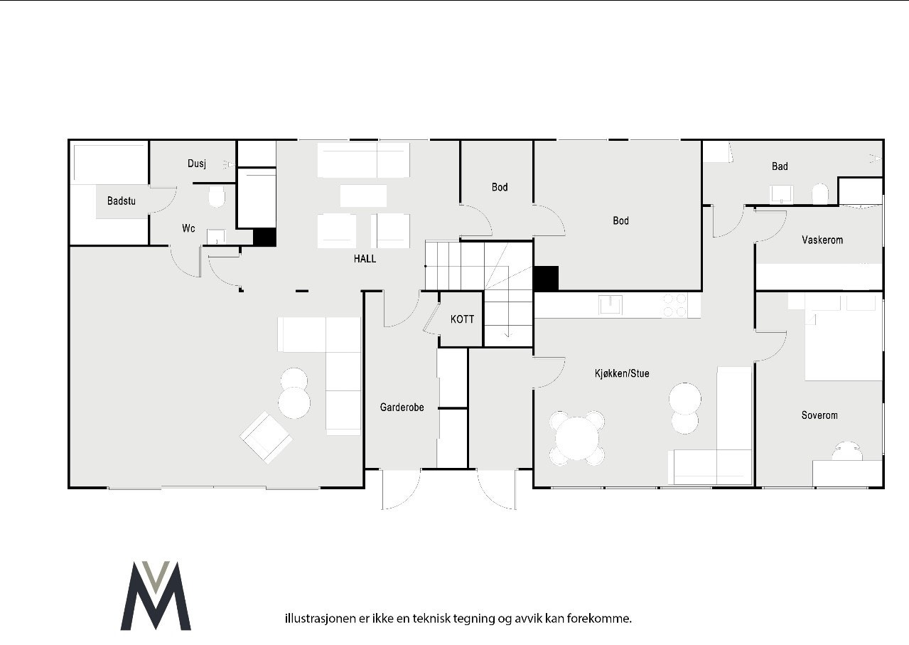 Plan underetasje slik den fremstår idag Galleribilde