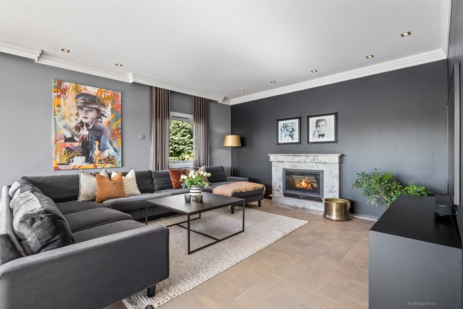 Veggflater i en delikat og moderne fargepalett. Galleribilde