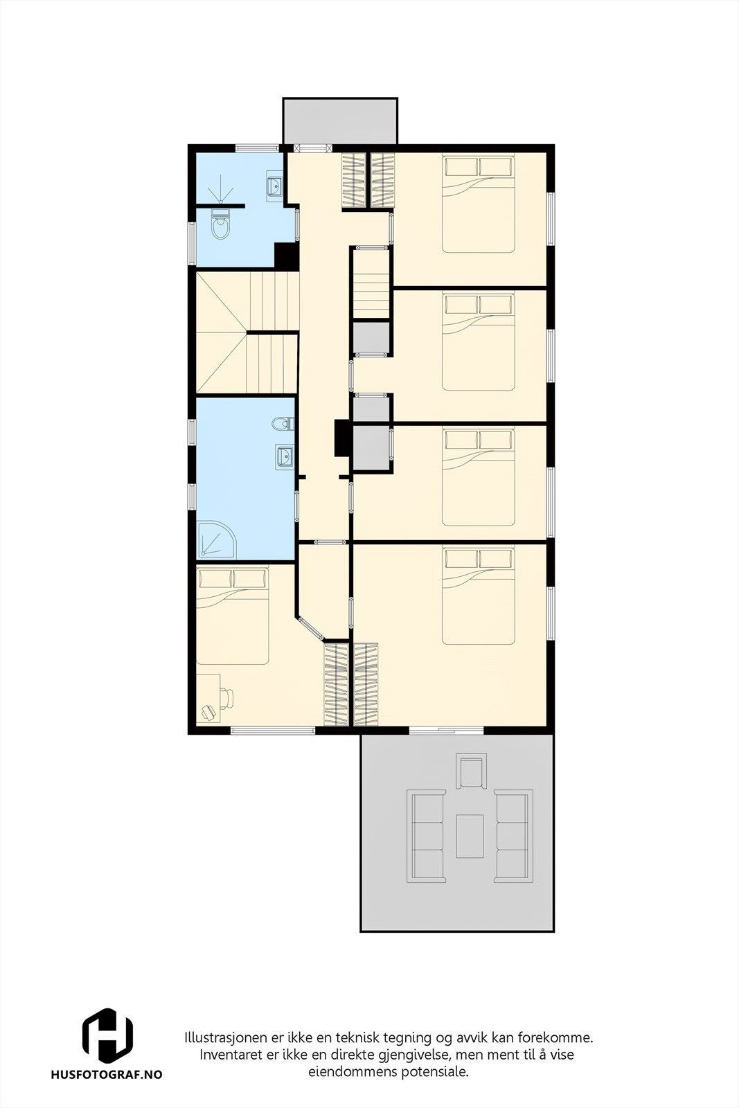 Plantegning 2. etg Galleribilde