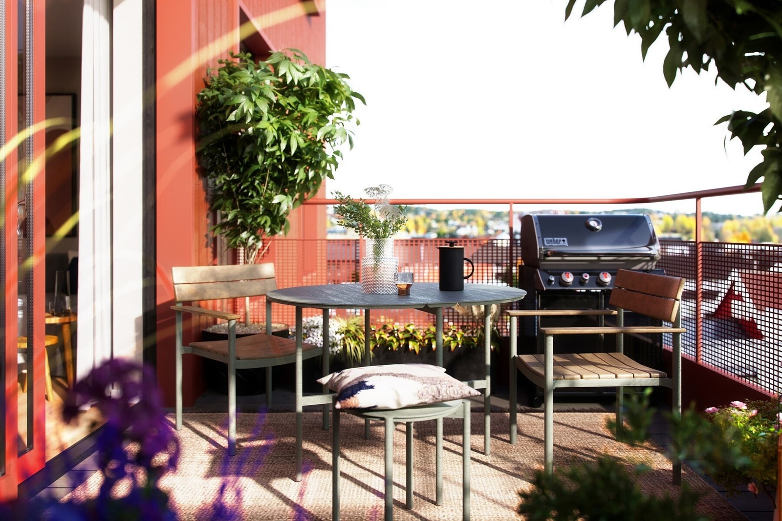 Balkong på ca. 5 kvm. (Bilder kun illustrasjon) Galleribilde