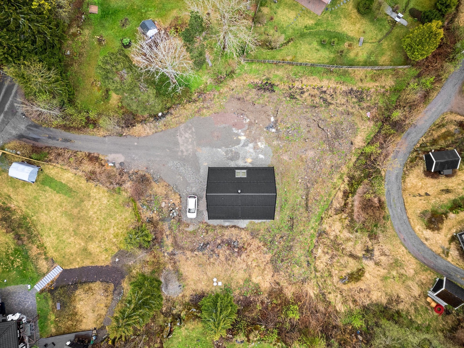 Tomten på 2.2 mål sett ovenfra. Galleribilde