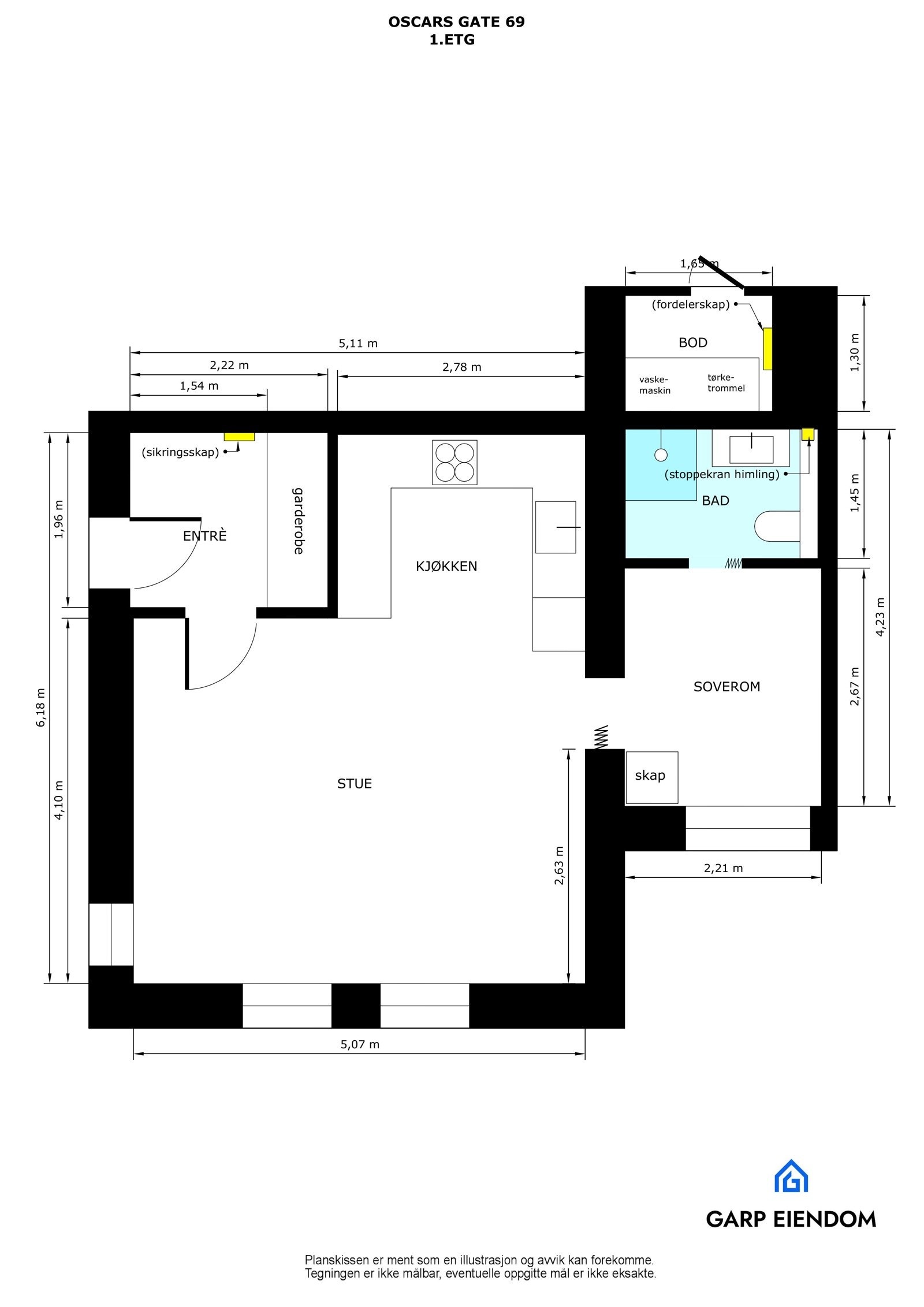 Plantegning Galleribilde