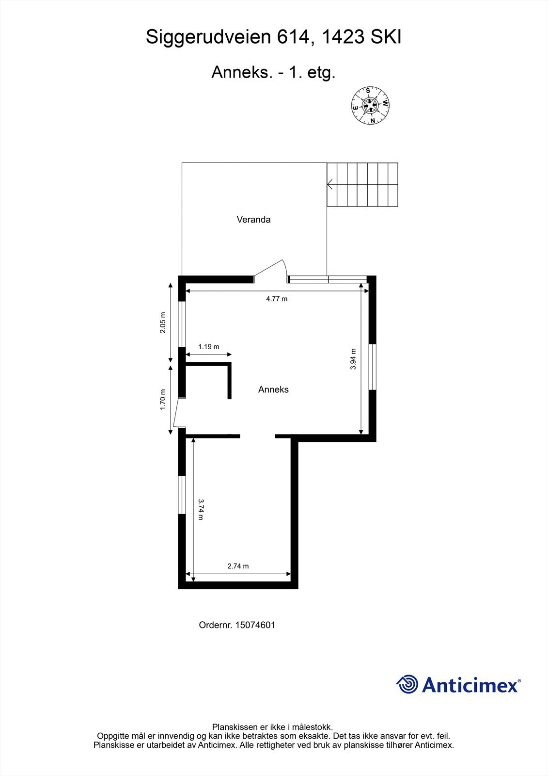 Plantegning- Anneks - 1. etasje Galleribilde
