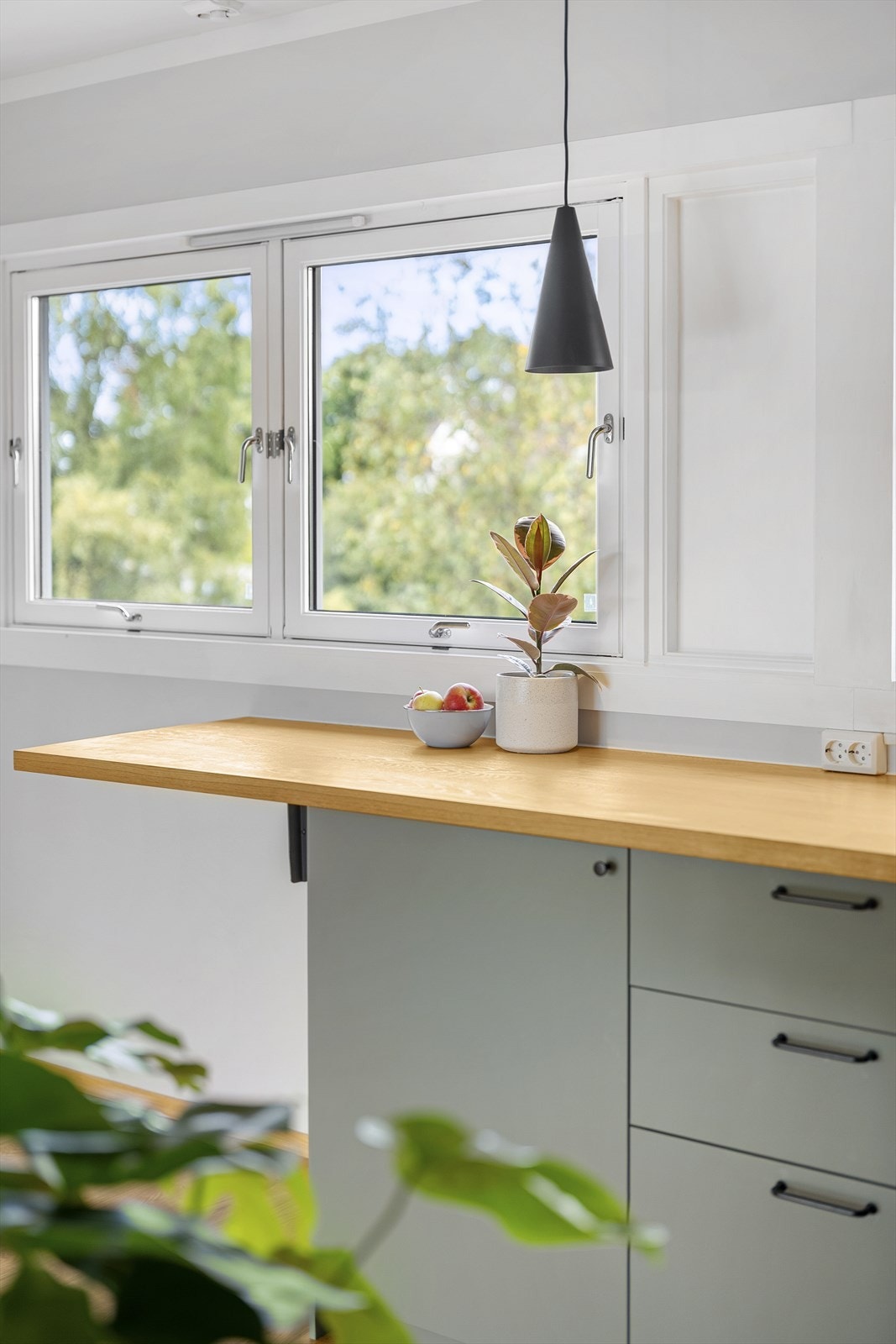 Praktisk barløsning hvor man kan nyte en god kopp kaffe. Galleribilde