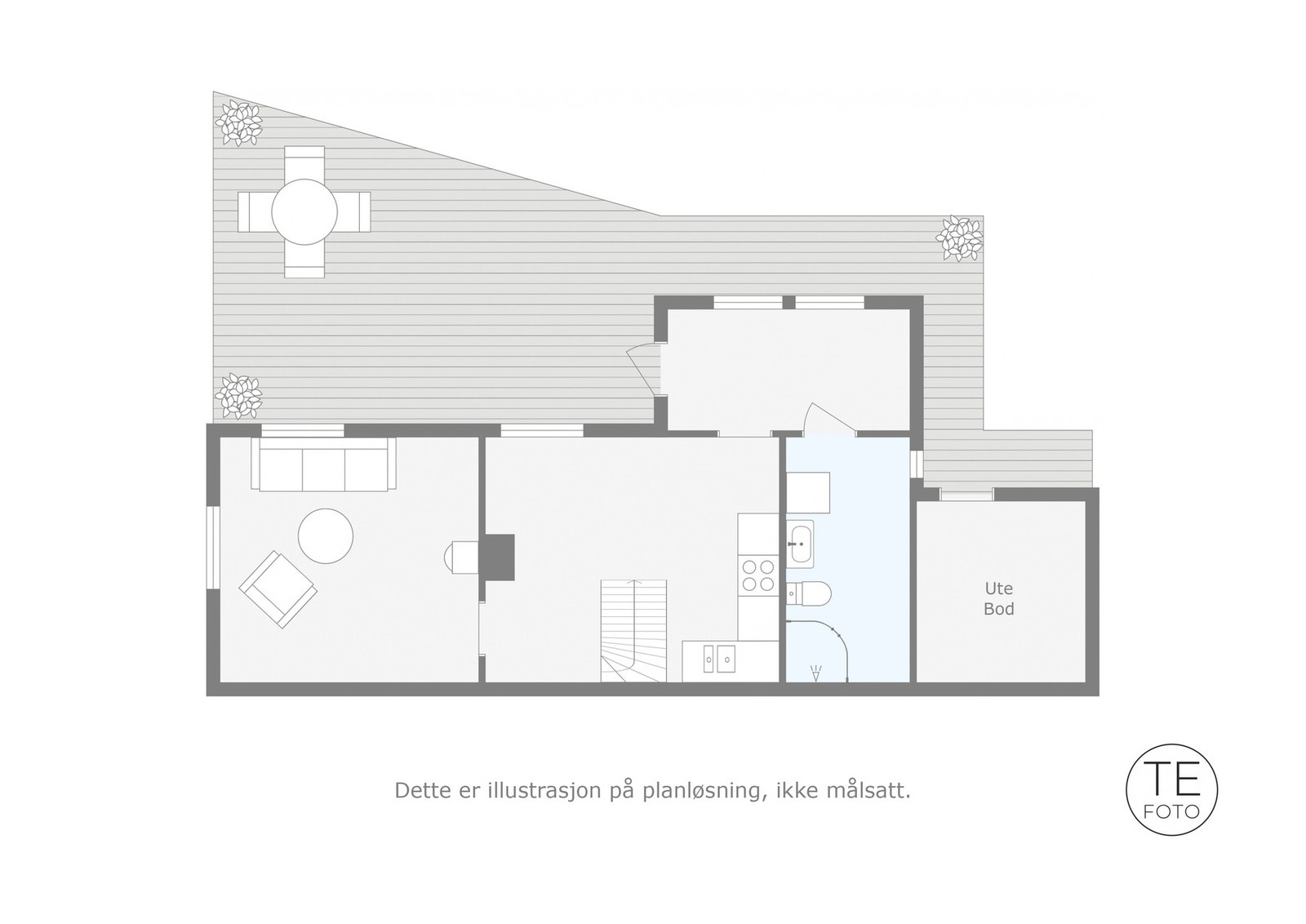 Plantegning 1.etasje Galleribilde