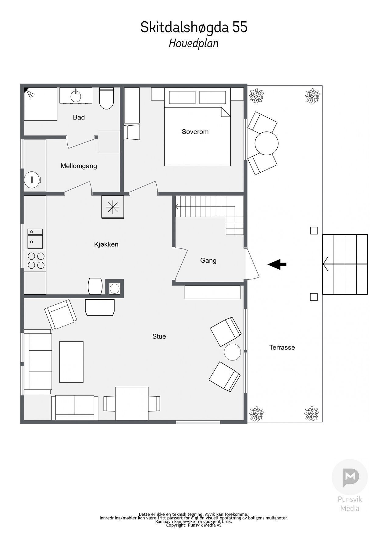 Plantegning - hovedplan Galleribilde