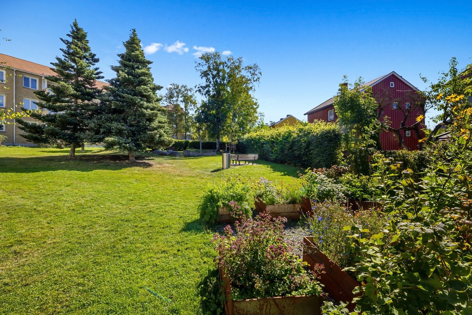 Hyggelig og pent opparbeidet fellesområde Galleribilde