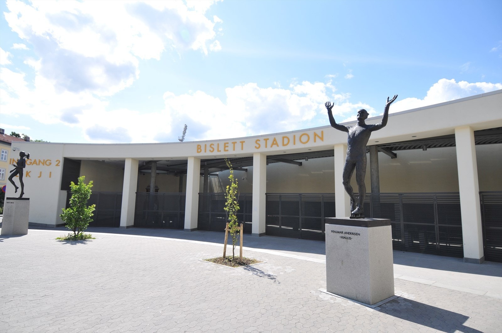 Gangavstand til Bislett Stadion for sportslige aktiviteter. Galleribilde