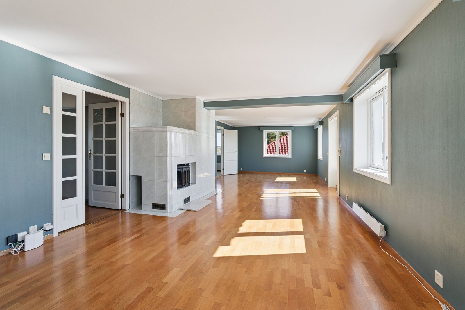 Stor stue med peis Galleribilde