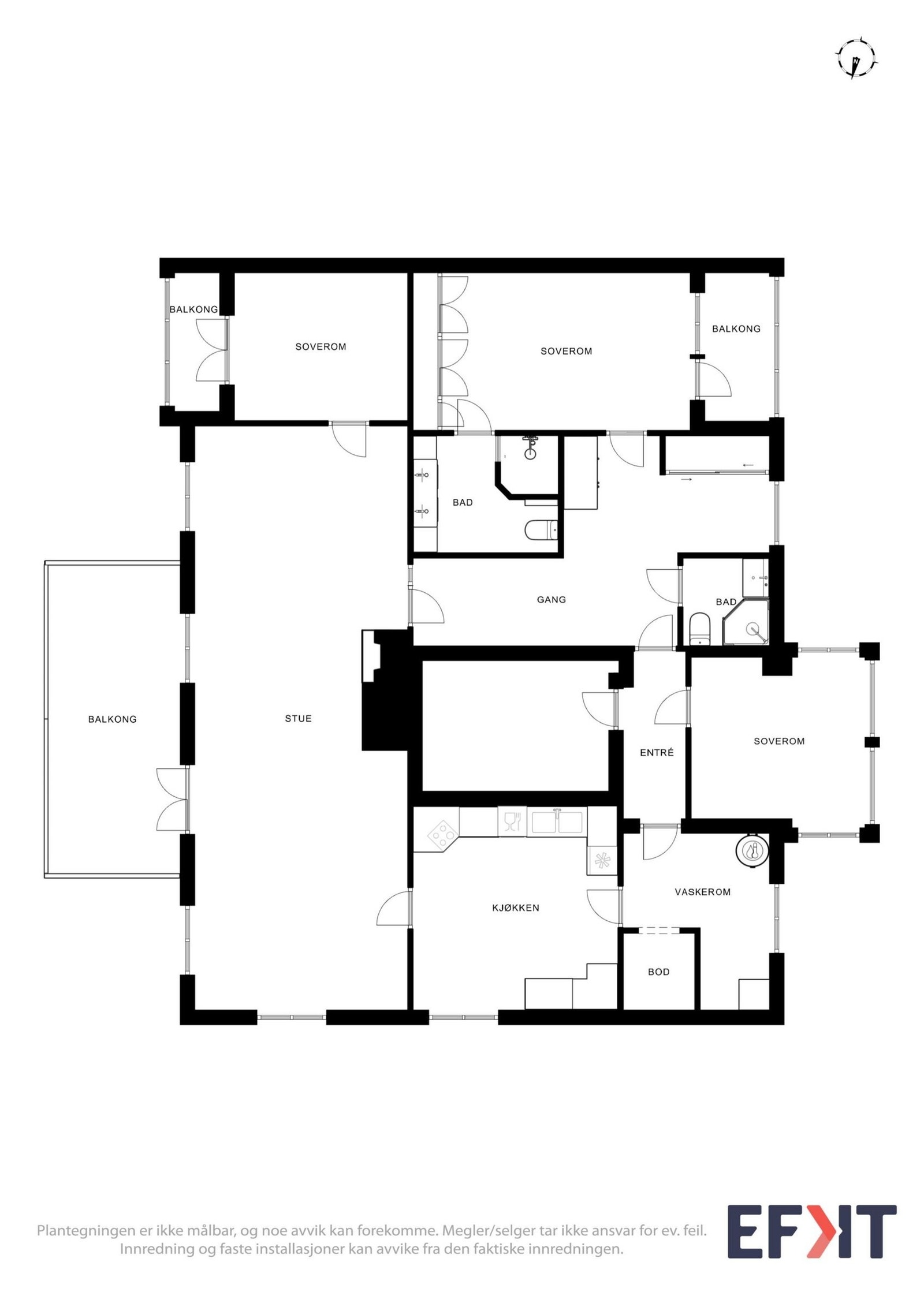 Plantegning Galleribilde