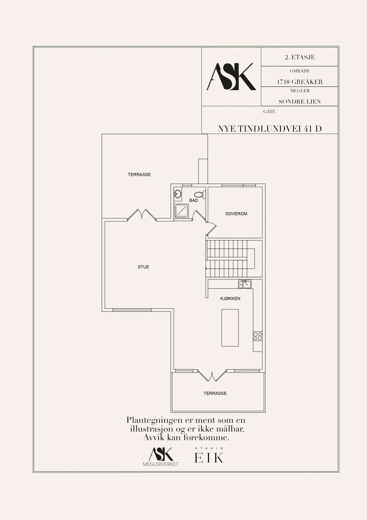 Plantegning 2. etasje Galleribilde