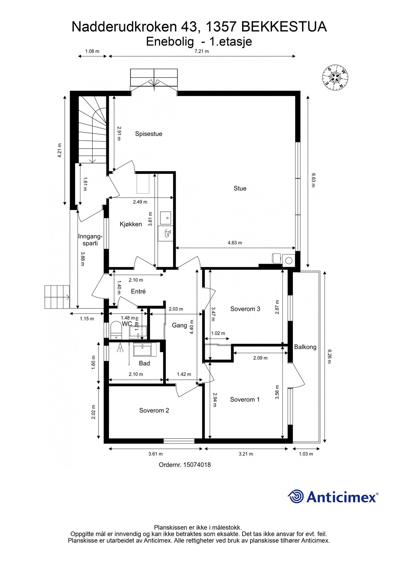 Plantegning 1.etasje Galleribilde