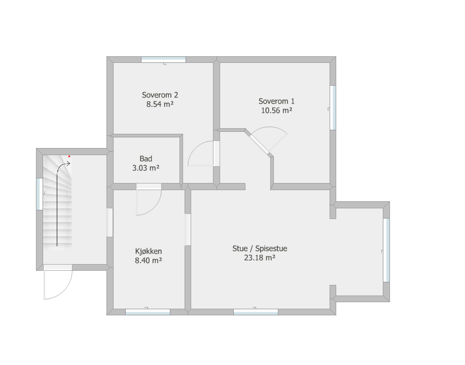 Plantegning 2 etasje Galleribilde
