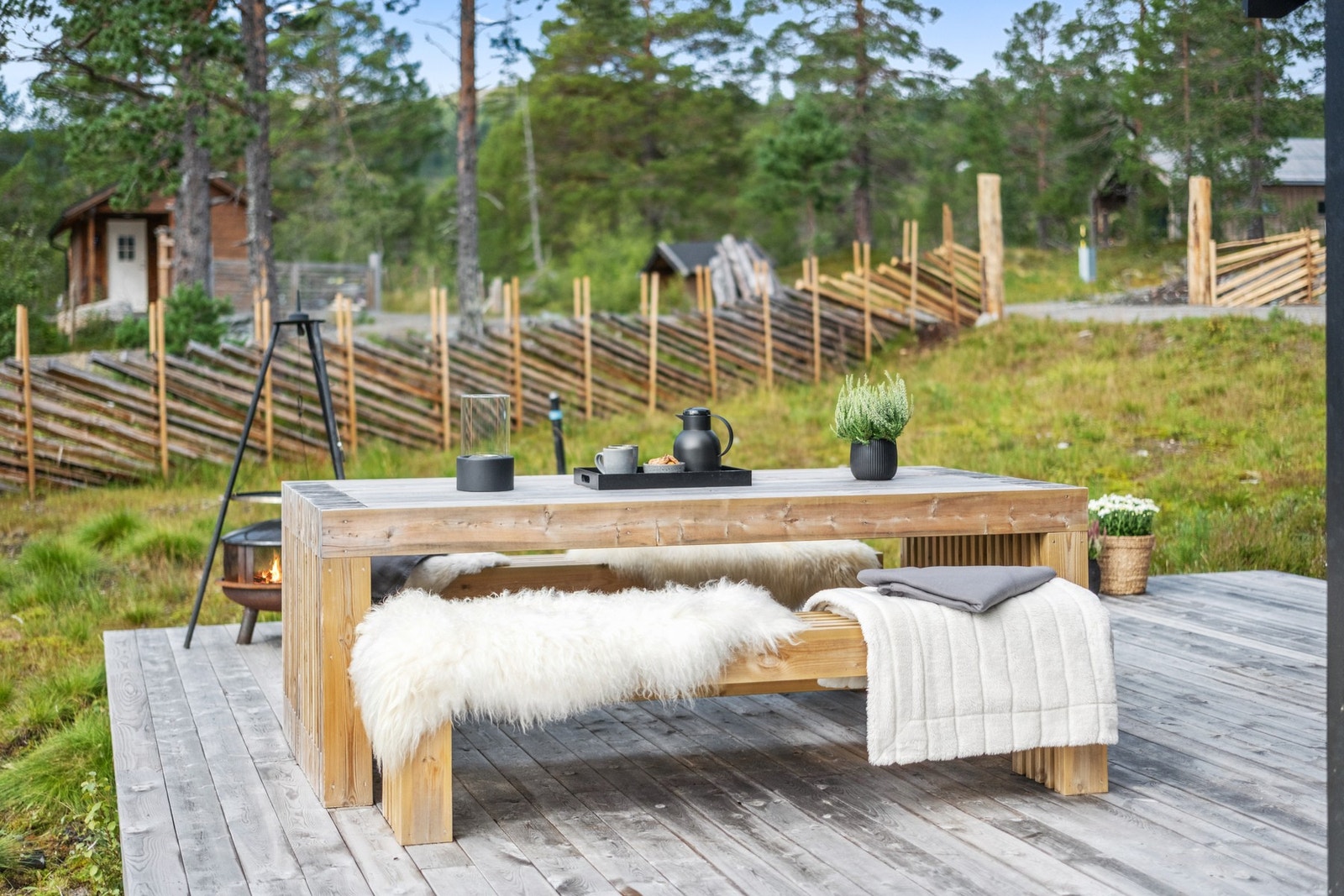 Her er det god plass til utemøbler. Galleribilde